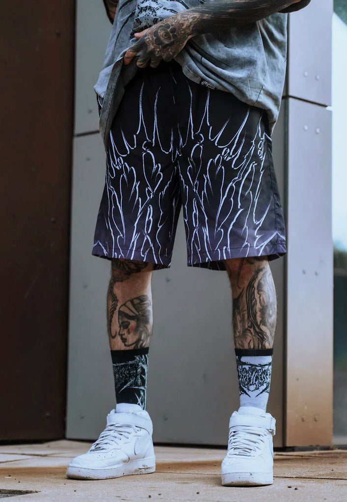 Stay Cold Apparel - Black Razor Purple - Board Shorts | Men-Image