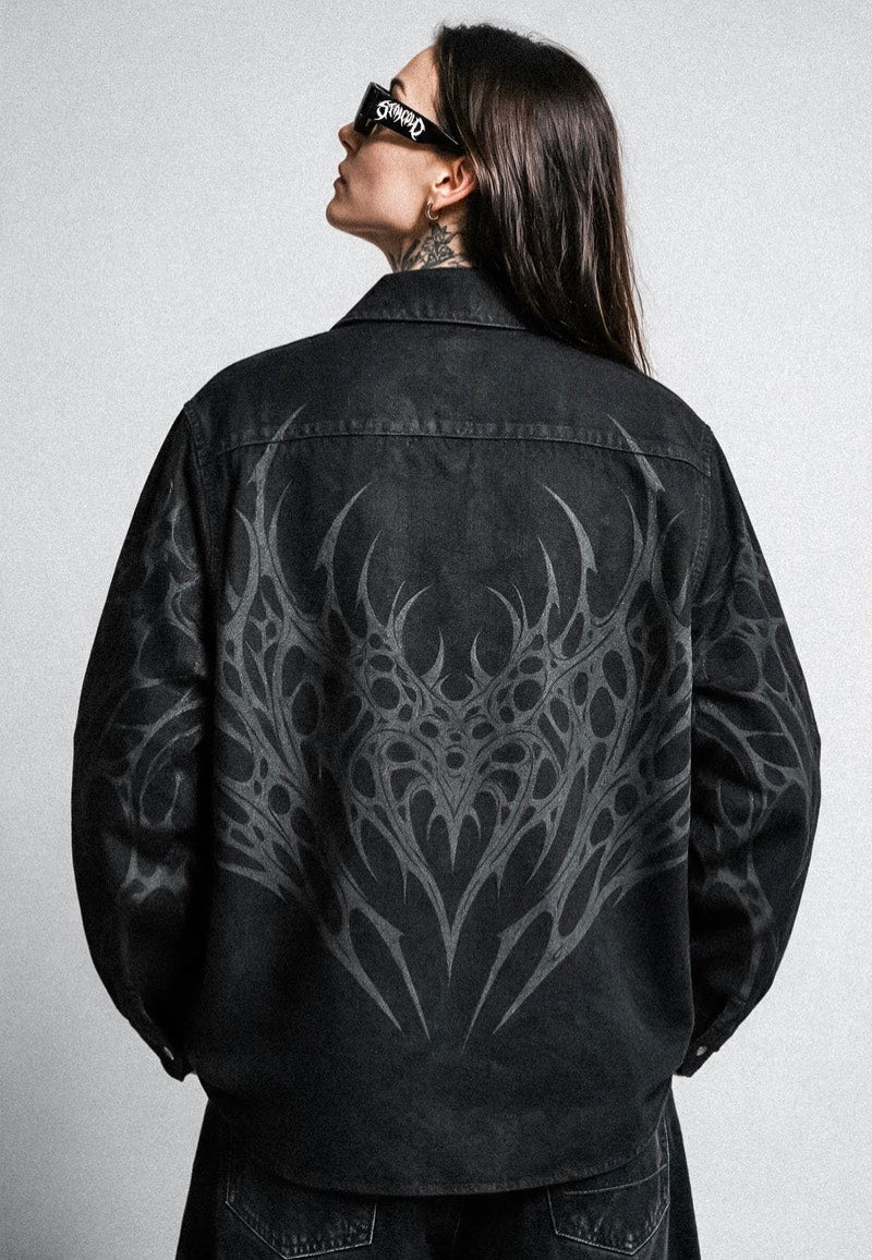 Stay Cold Apparel Blackroot Washed Black Camicia | Neutral-Image