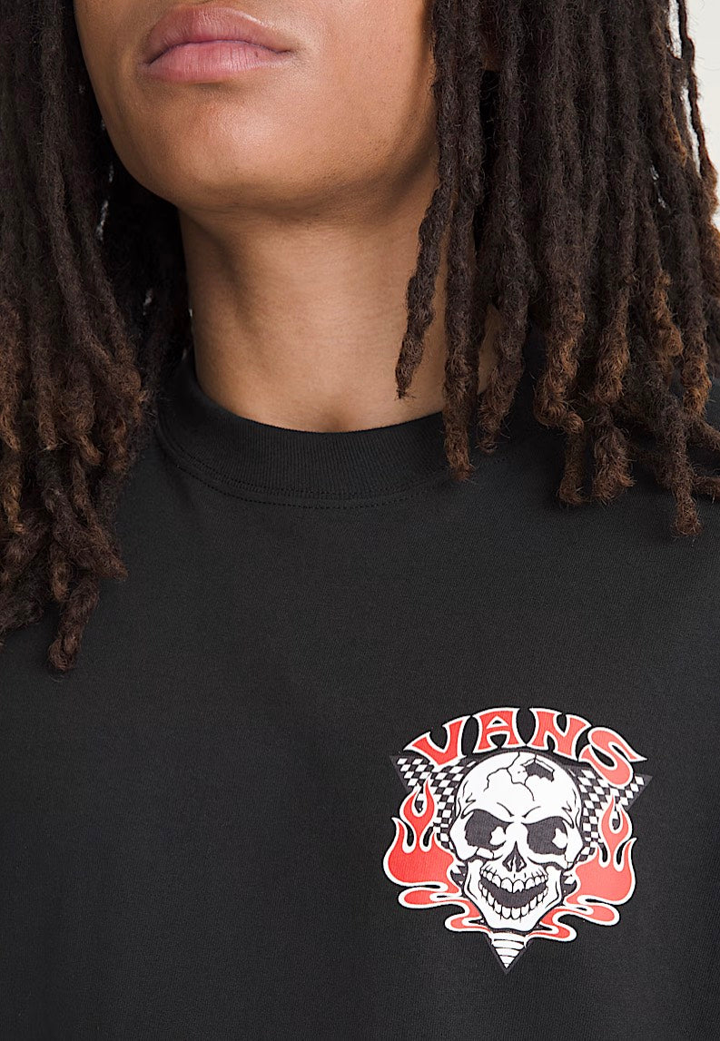 Vans Blaze Head Black T-Shirt | Men-Image