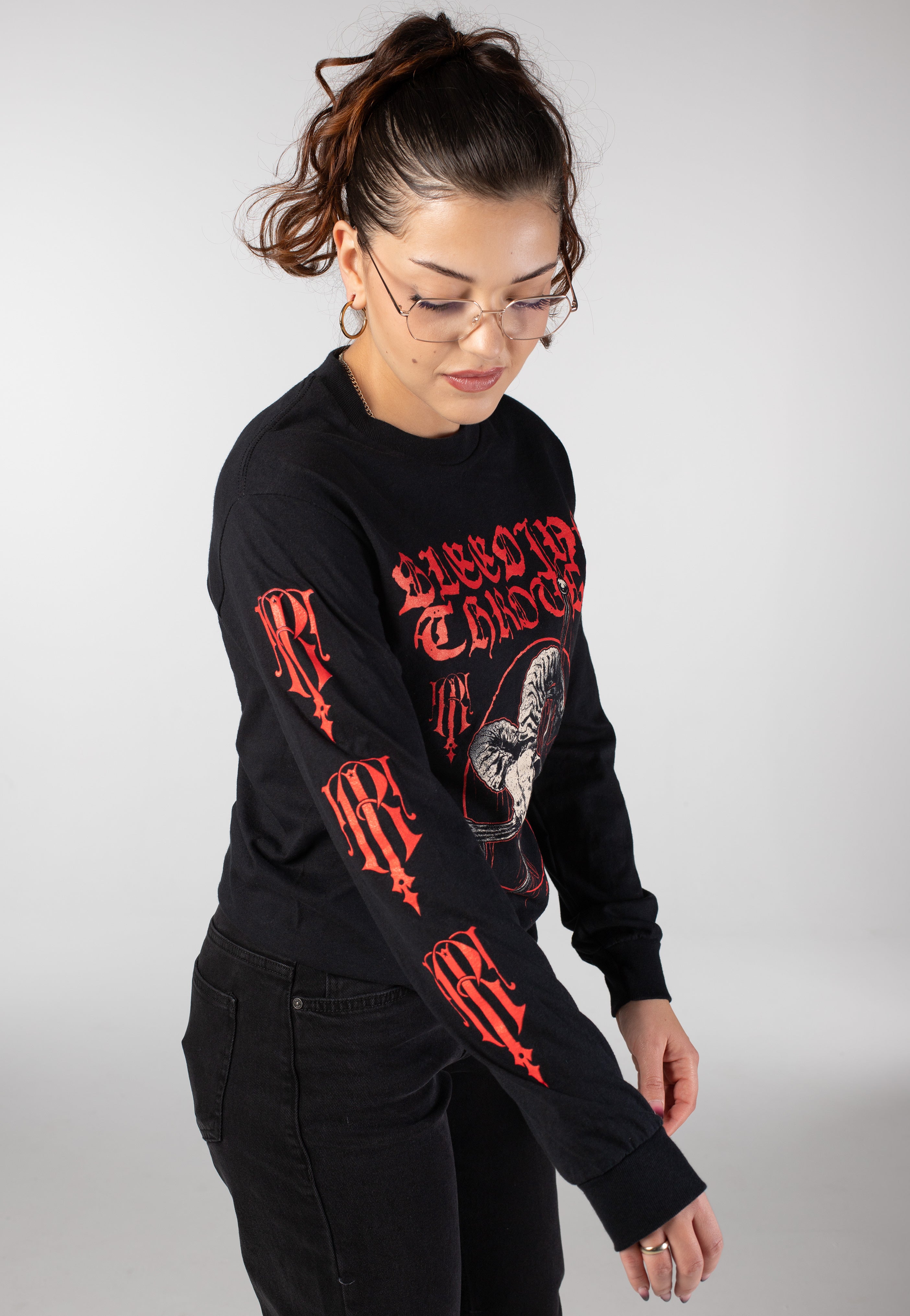 Bleeding Through - Ram Skull - Longsleeve | Women-Image
