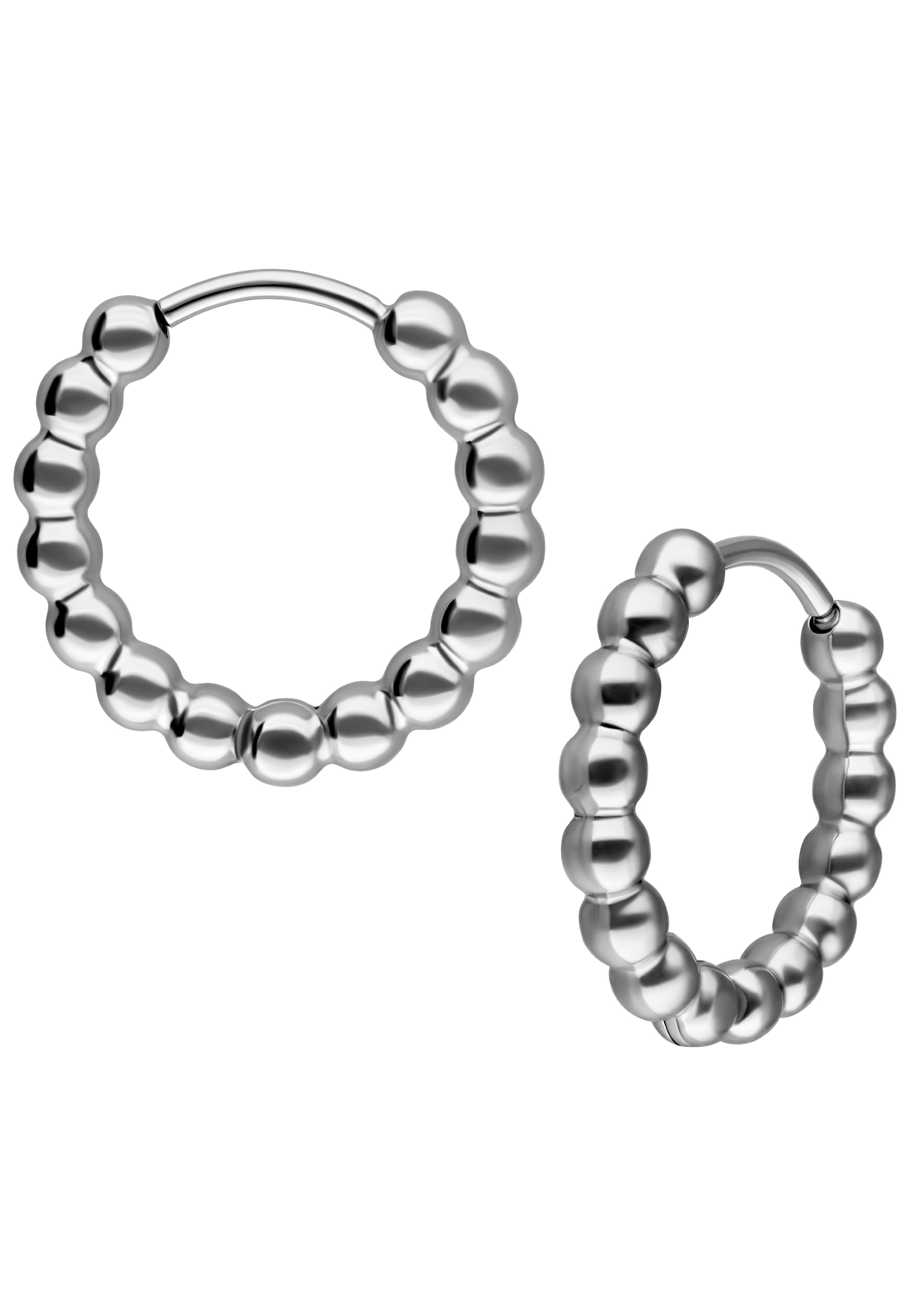Wildcat - Little Basic Bubble Hoops Pairs 10 mm Silver - Earrings | Neutral-Image