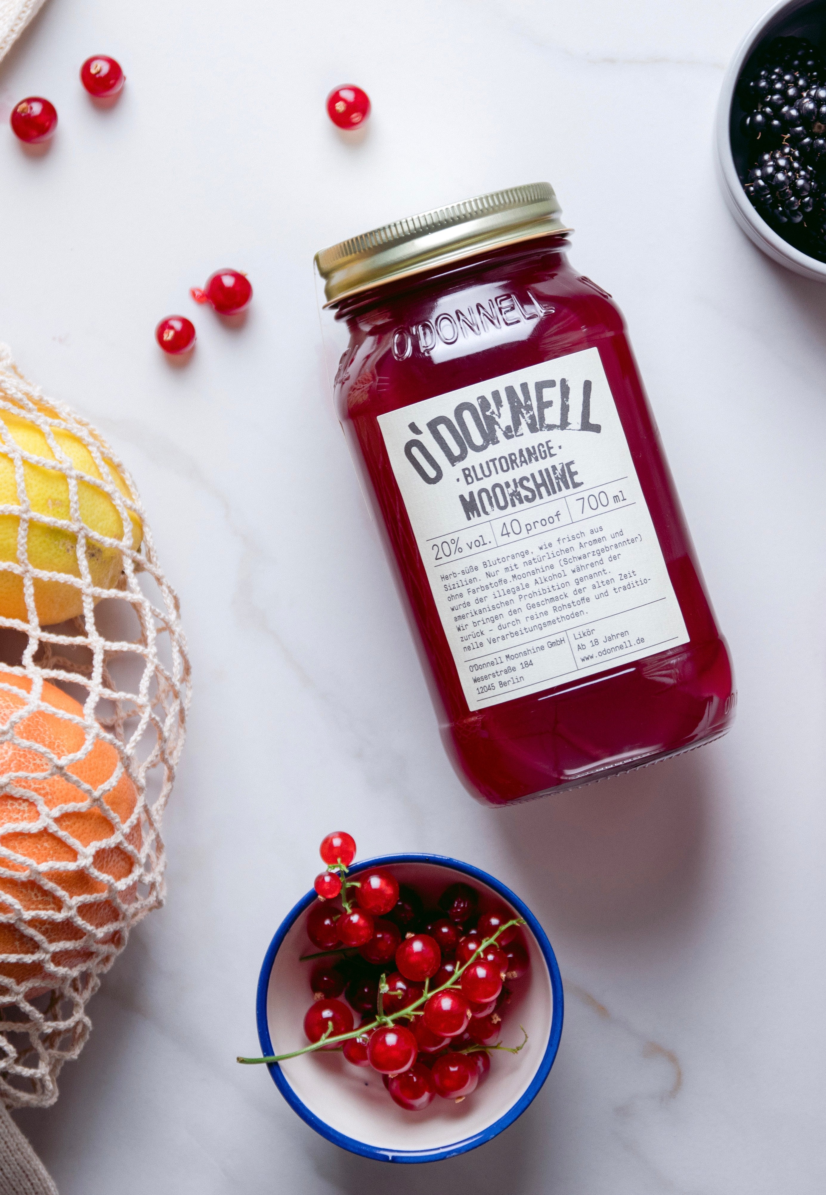 O'Donnell Moonshine - Blutorange - Liqueur | Neutral-Image