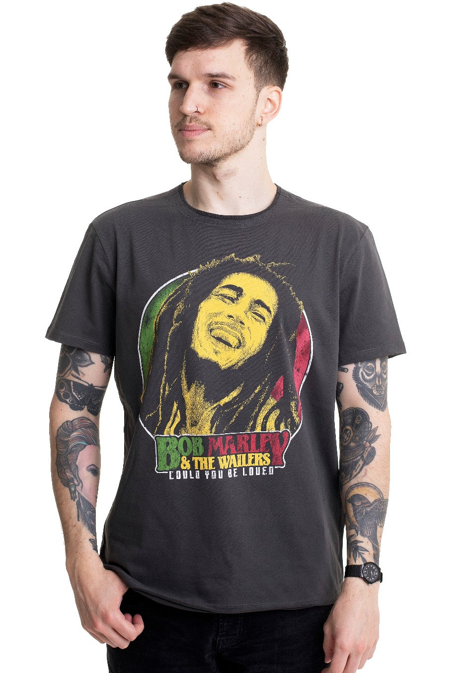 Bob Marley - Will You Be Loved Charcoal - T-Shirt | Men-Image