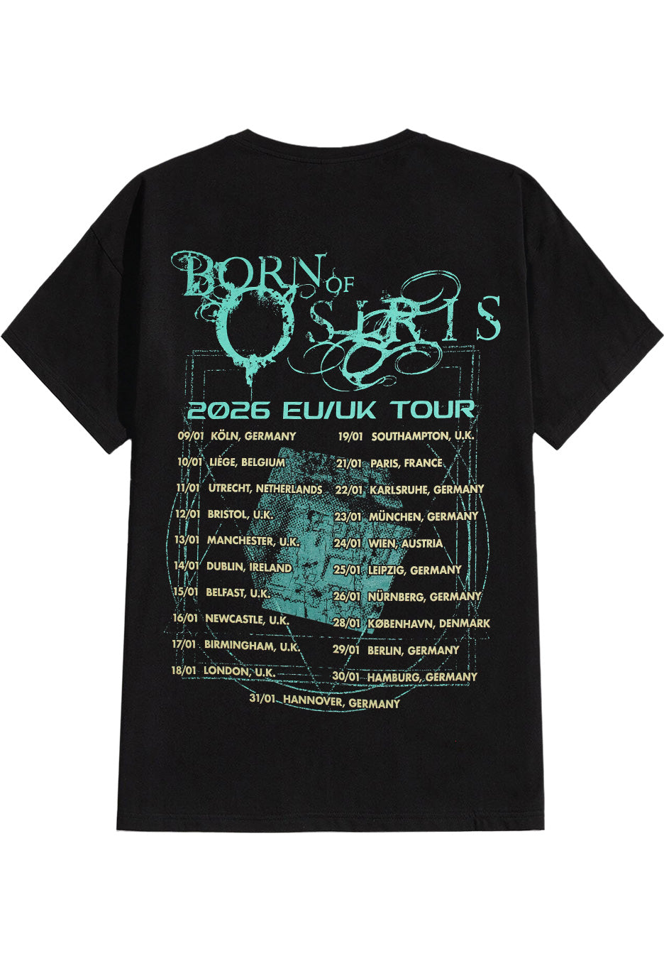 Born Of Osiris - Electric Cube Tour 2026 - T-Shirt | Neutral-Image