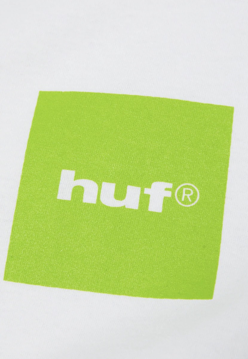 HUF - 89 Box Logo White/Huf Green - T-Shirt | Men-Image