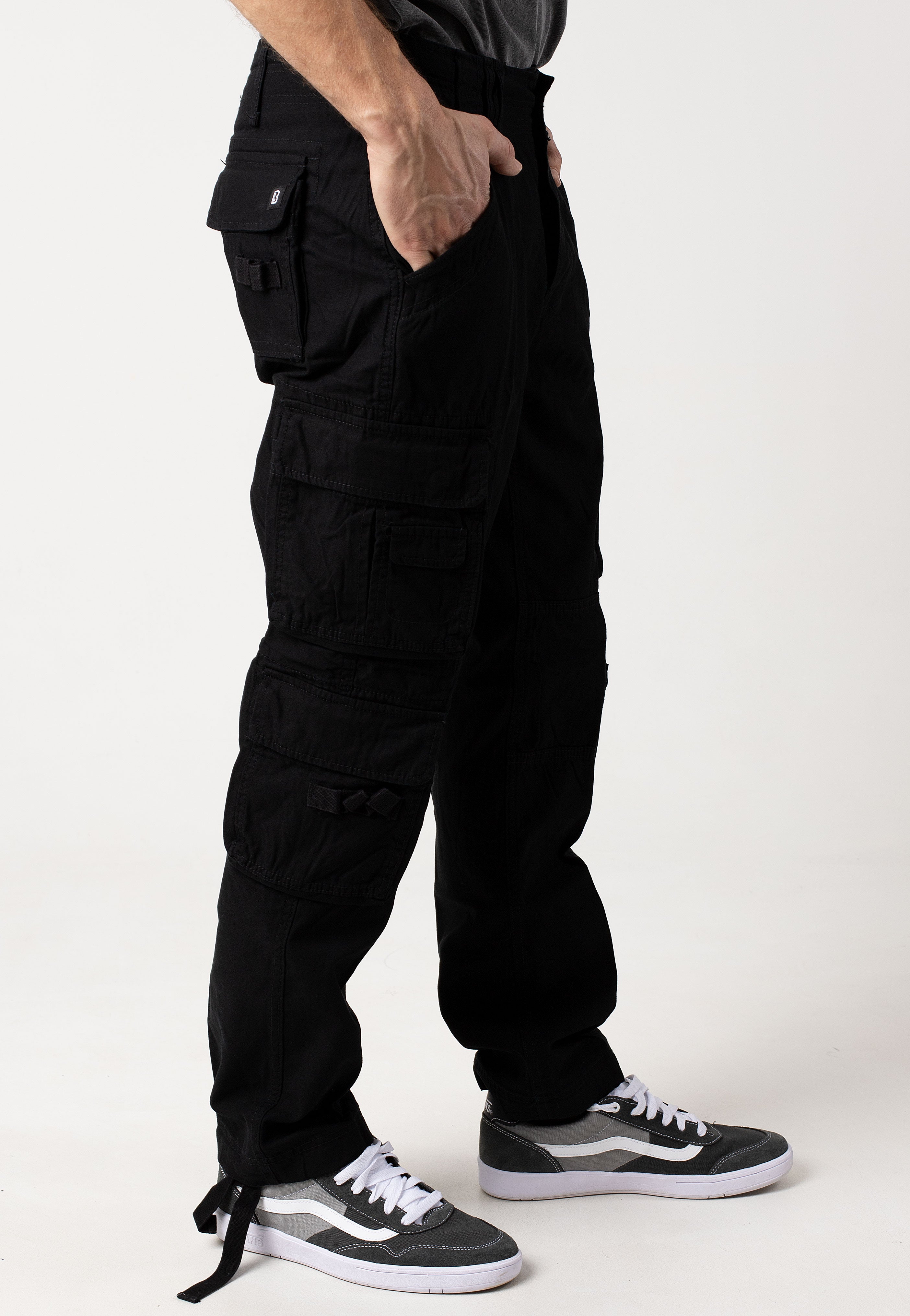 Brandit - Pure Slim Fit Black - Pants | Men-Image