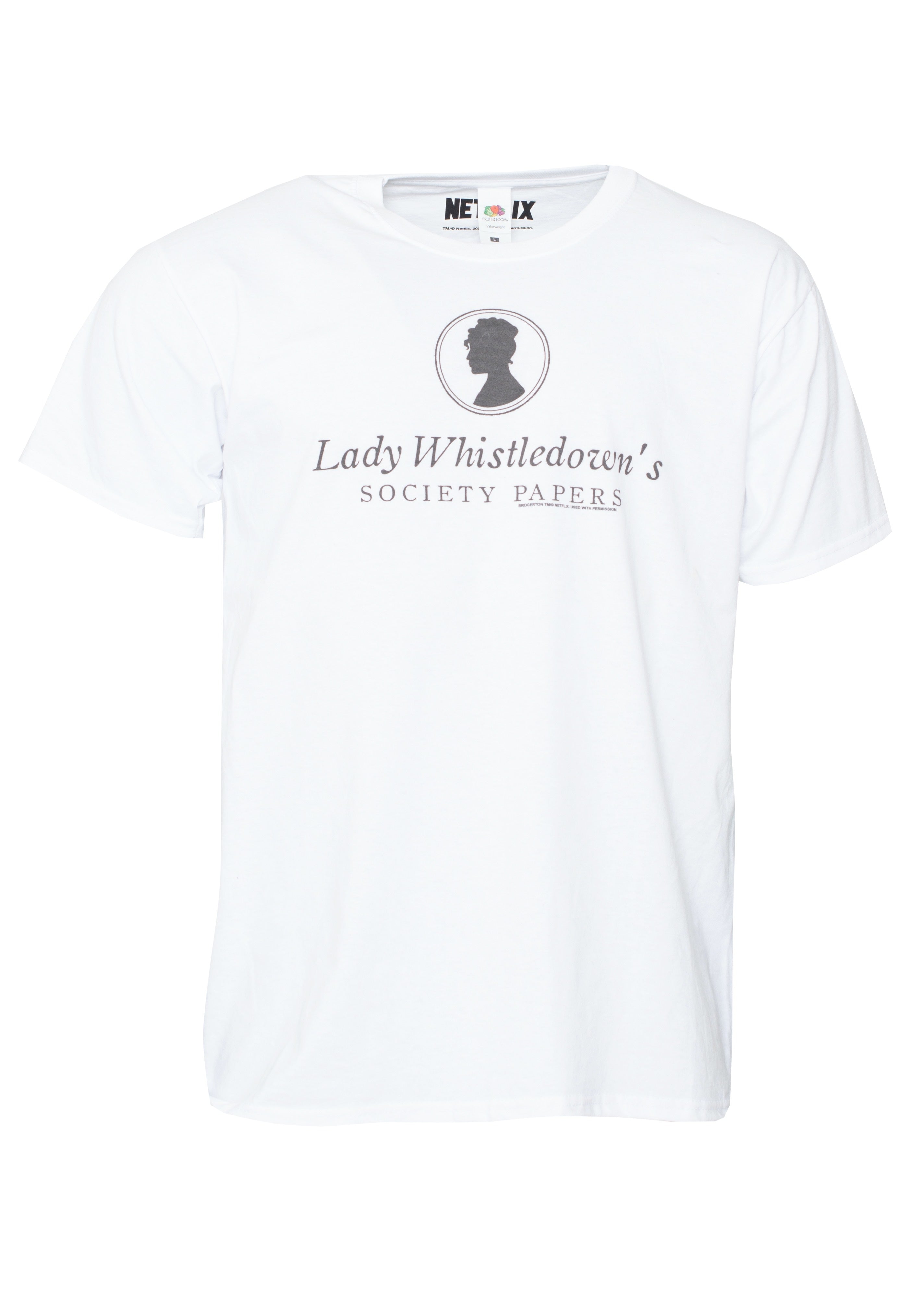 Bridgerton - Lady Whistledown White - T-Shirt | Neutral-Image