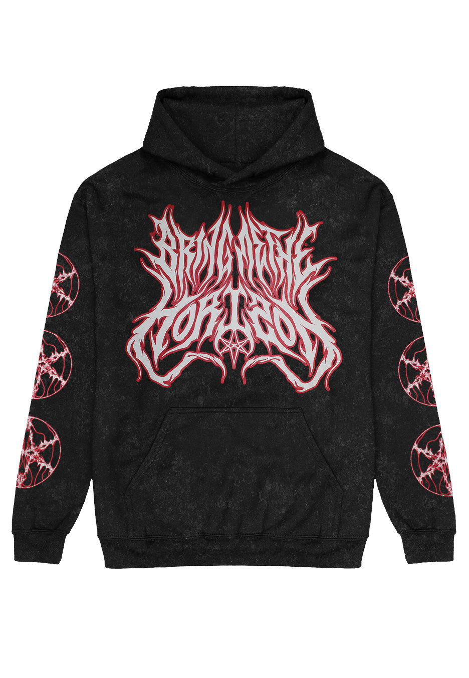 Bring Me The Horizon Logo Washed Sudadera | Neutral-Image