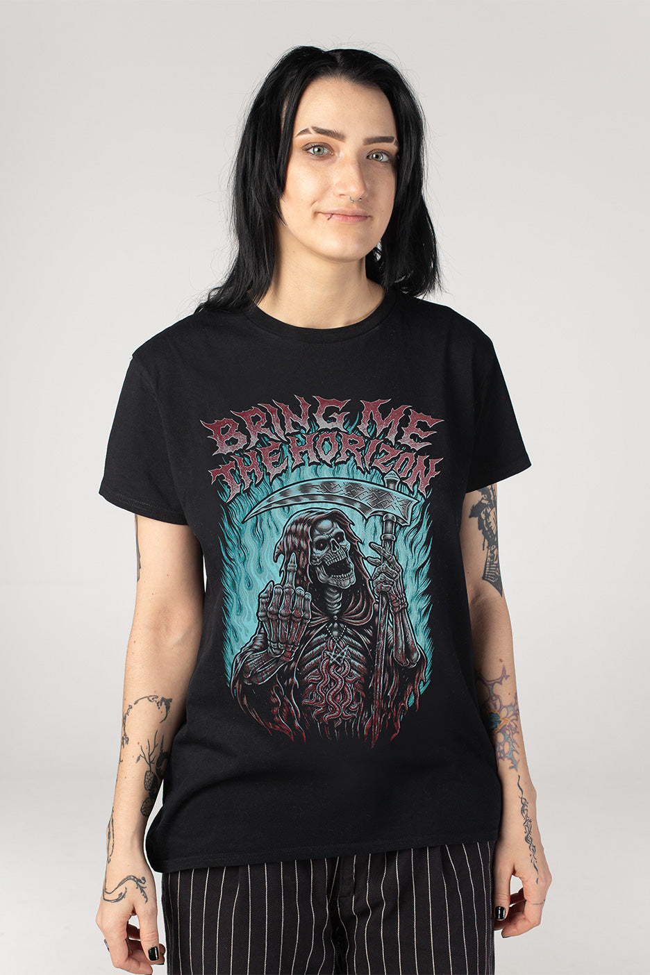 Bring Me The Horizon - Middle Finger Reaper - T-paita | Women-Image