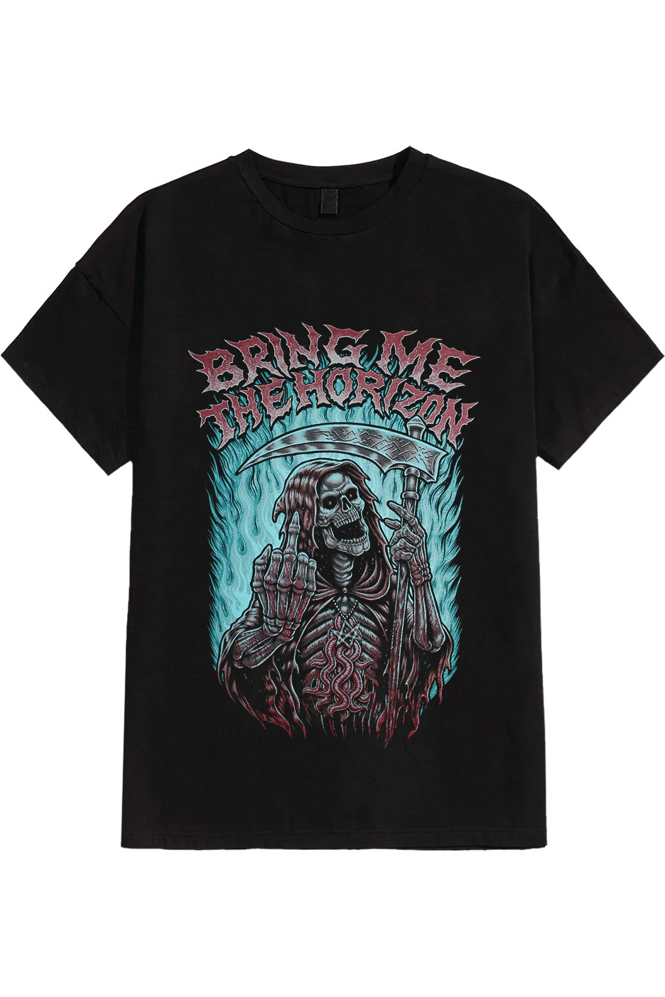 Bring Me The Horizon Middle Finger Reaper T-paita | Neutral-Image