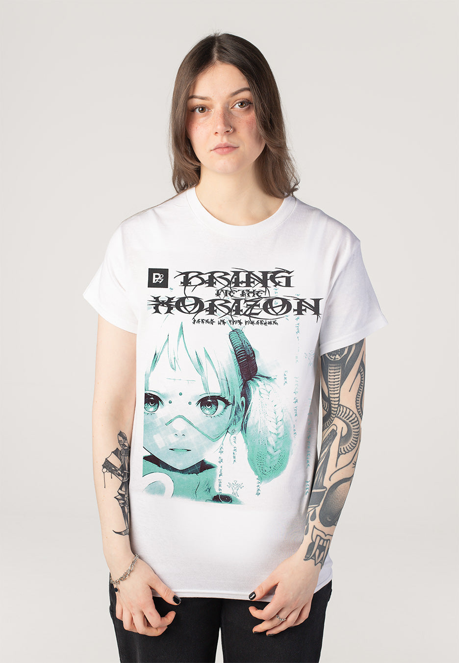 Bring Me The Horizon Nex Gen Anime White - T-Shirt | Impericon