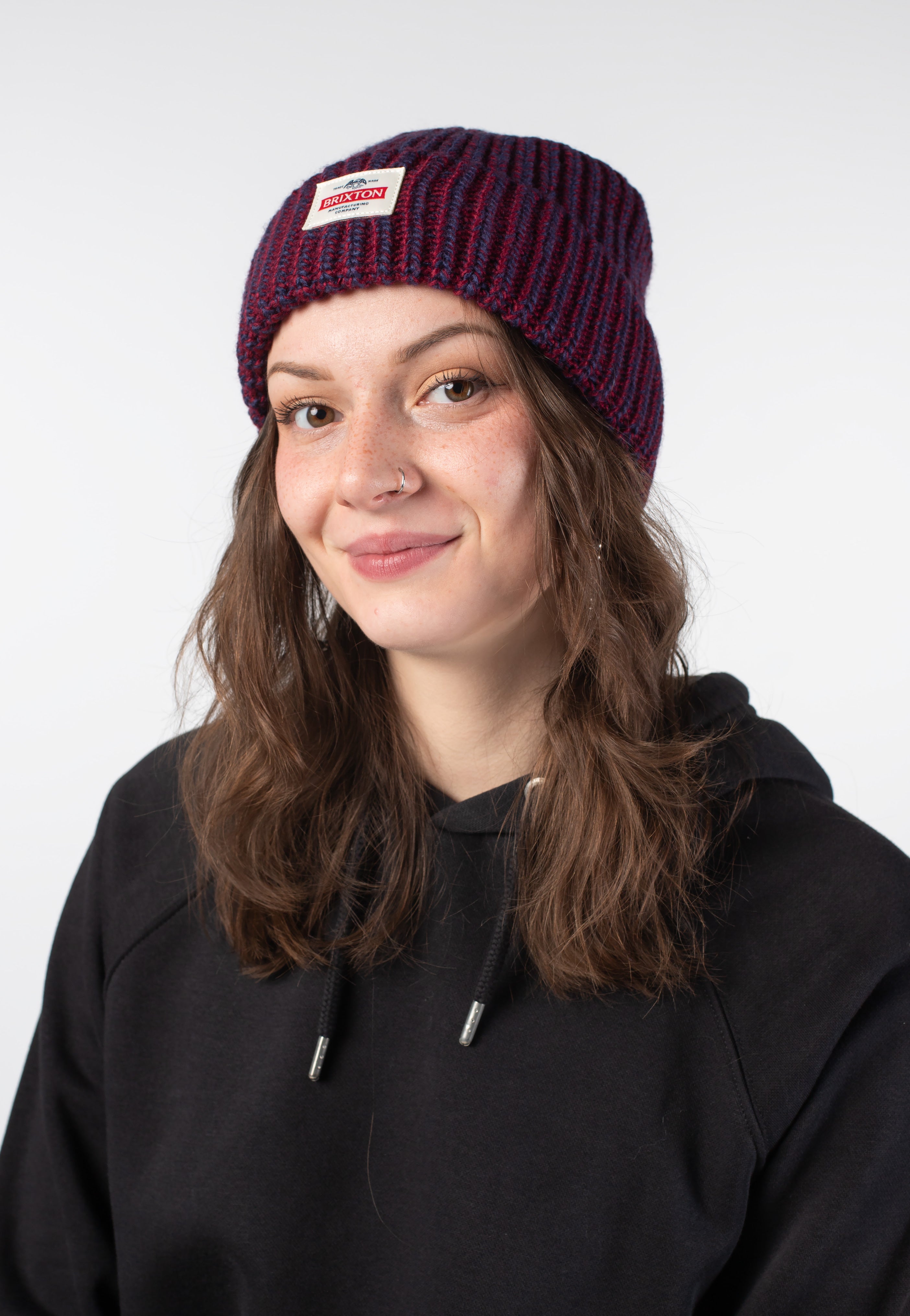 Brixton - Altered Threads Mood Indigo/Burgundy - Beanie | Neutral-Image