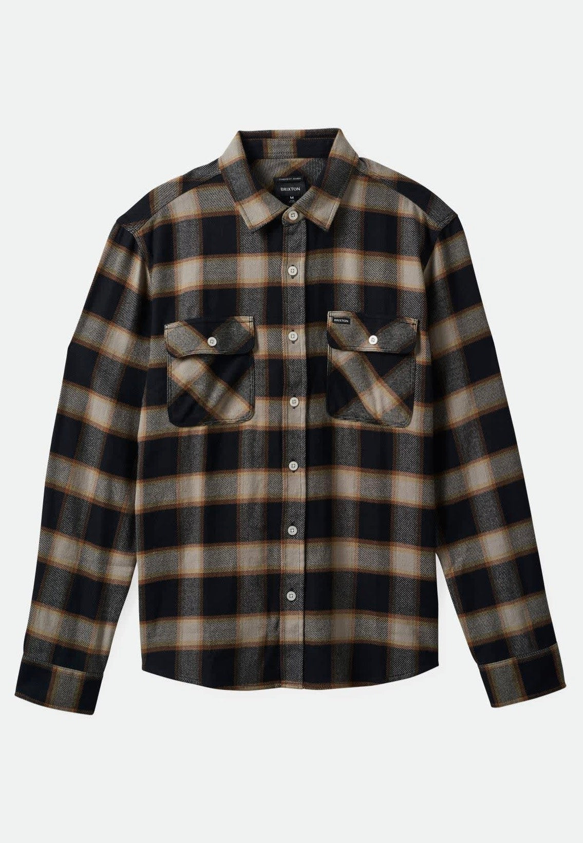 Brixton - Bowery Flannel Black/Cream - Shirt | Men-Image