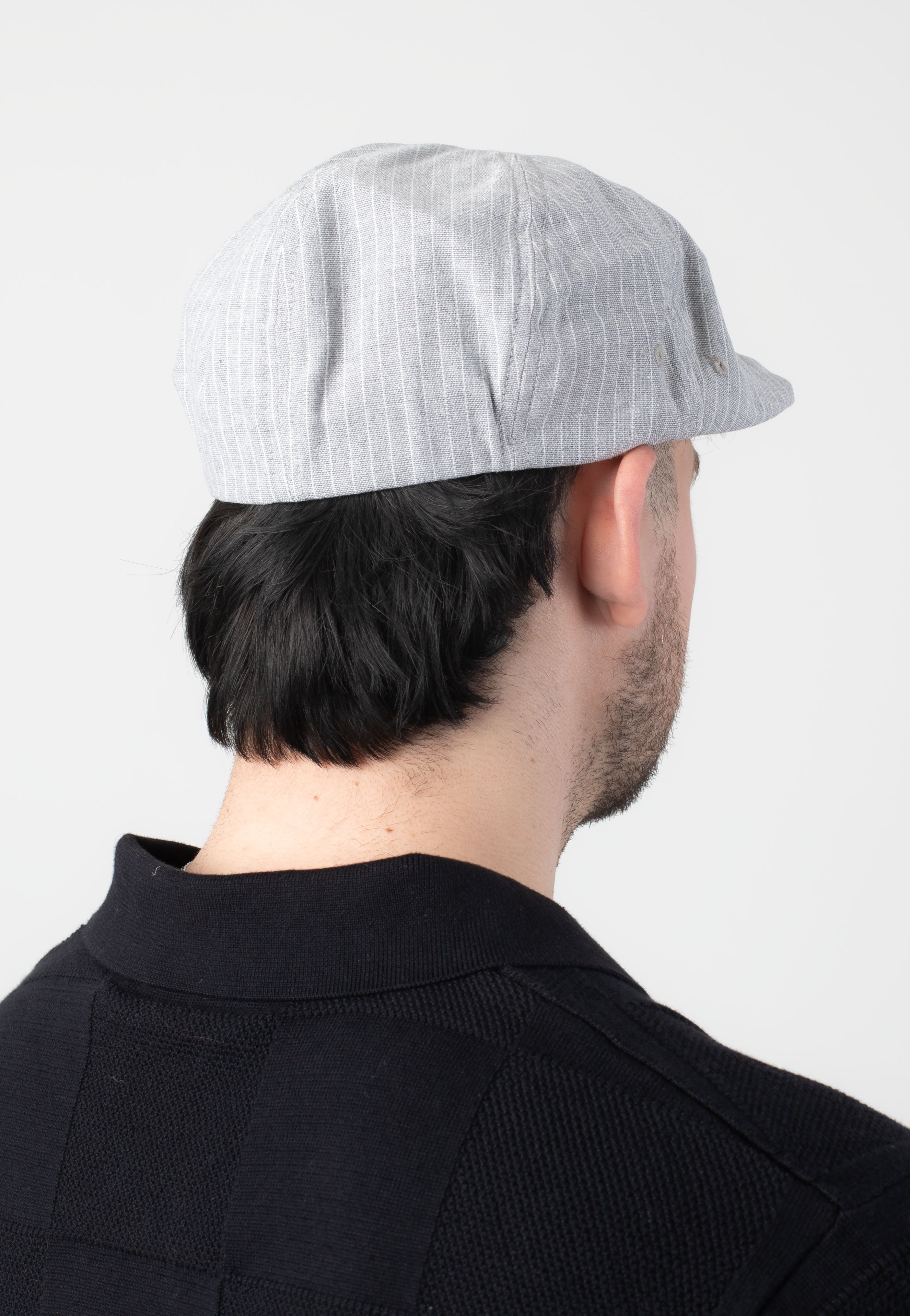 Brixton - Brood Snap Light Grey/White Stripe Chambr - Hat | Neutral-Image