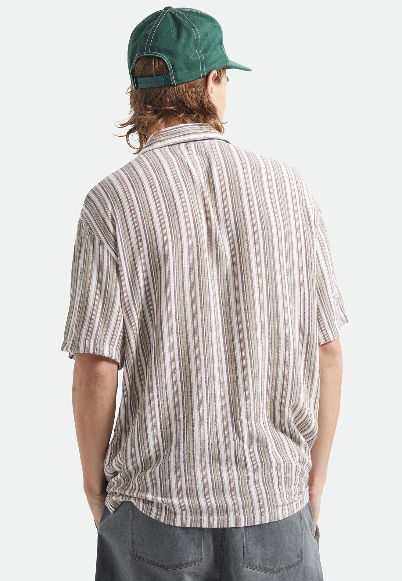 Brixton - Bunker Twisted Stripe Robust Red - Shirt | Men-Image