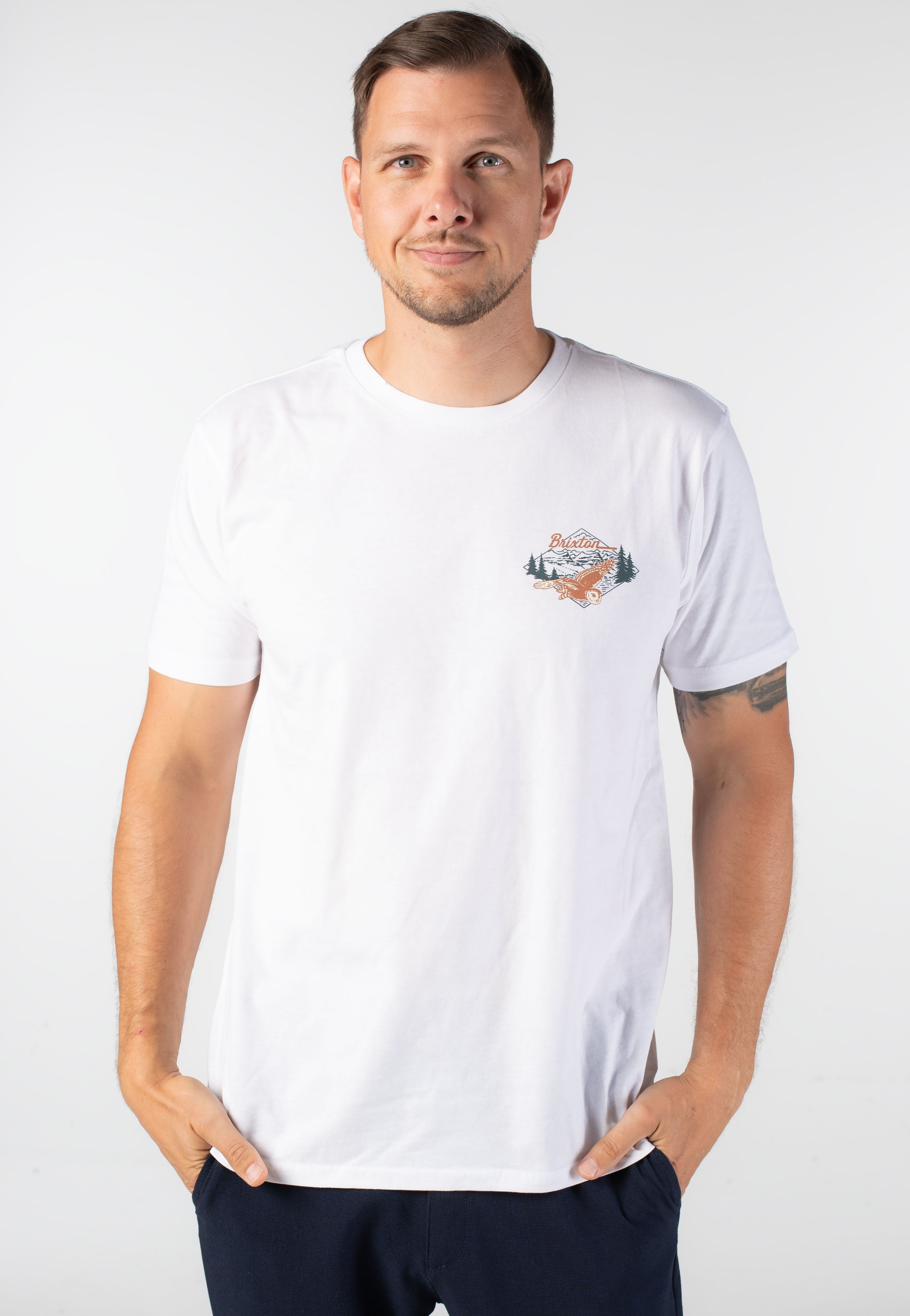 Brixton - Driftway TLRT White - T-Shirt | Men-Image