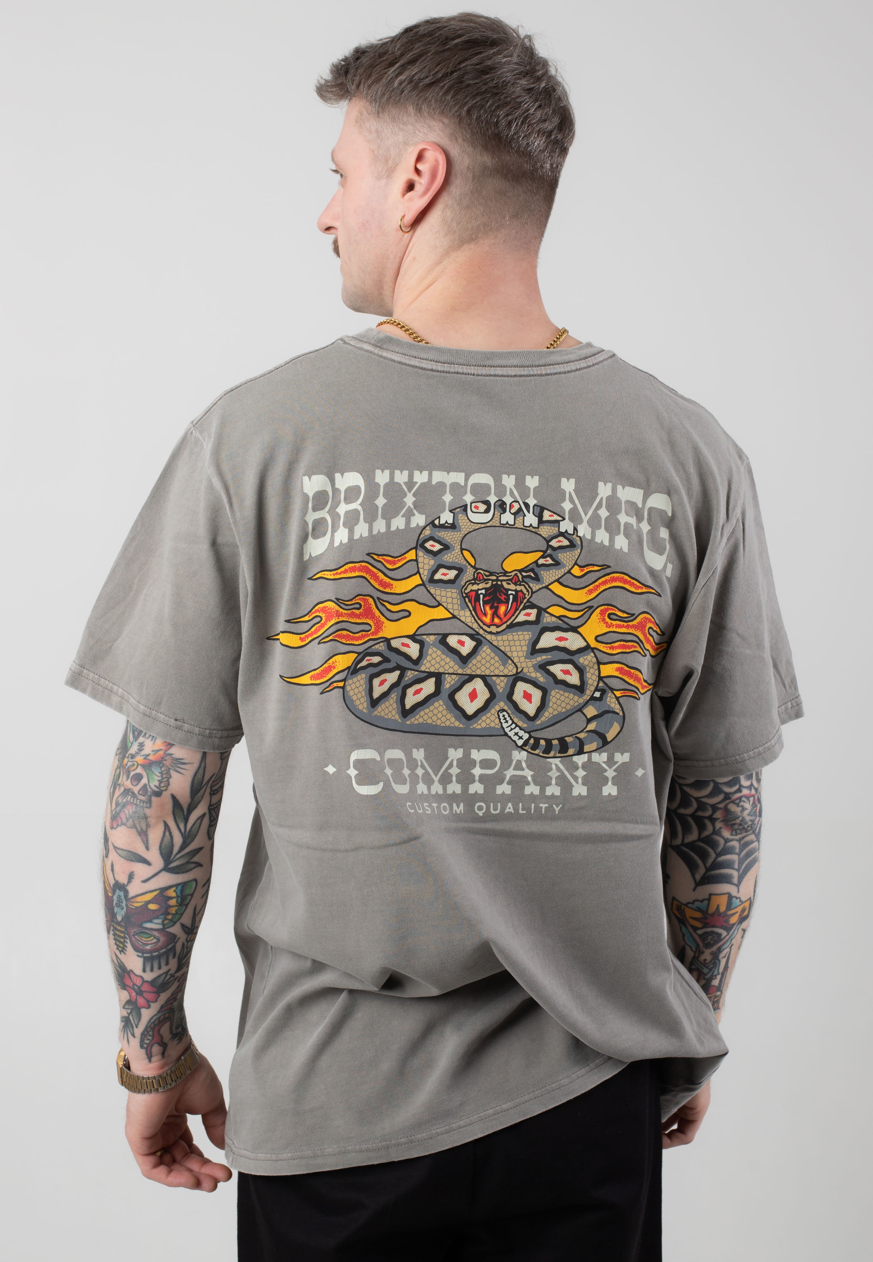 Brixton - Hardee Cinder Worn Wash - T-Shirt | Men-Image