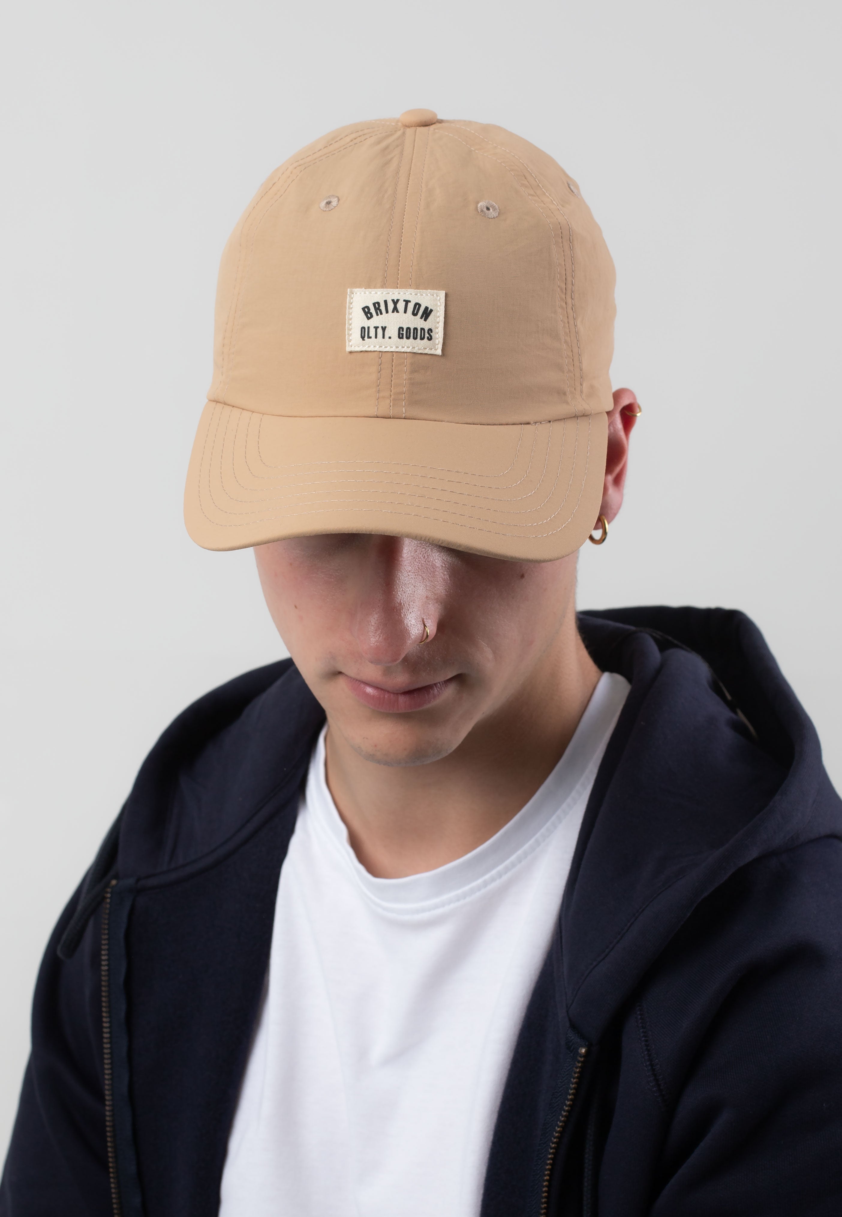 Brixton - Woodburn Sand Nylon - Cap | Neutral-Image