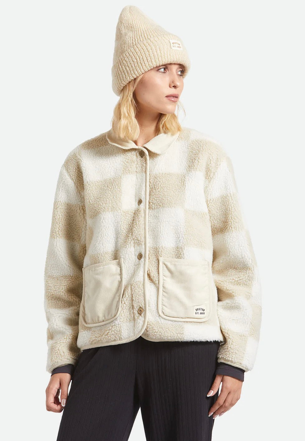 Brixton - Woodburn W Tall Brushed Whitecap - Beanie | Women-Image