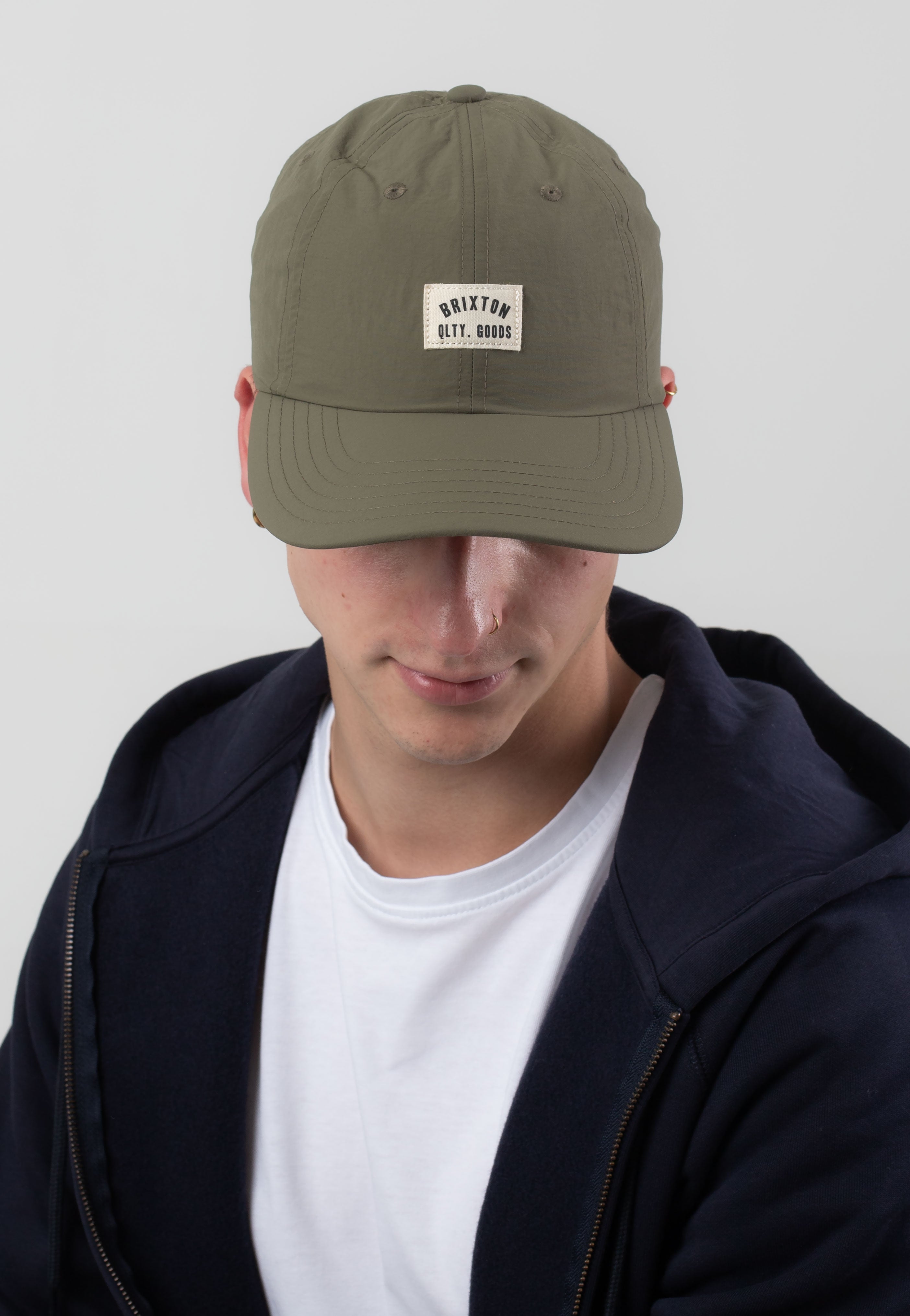 Brixton - Woodburn Ivy Green Nylon - Cap | Neutral-Image