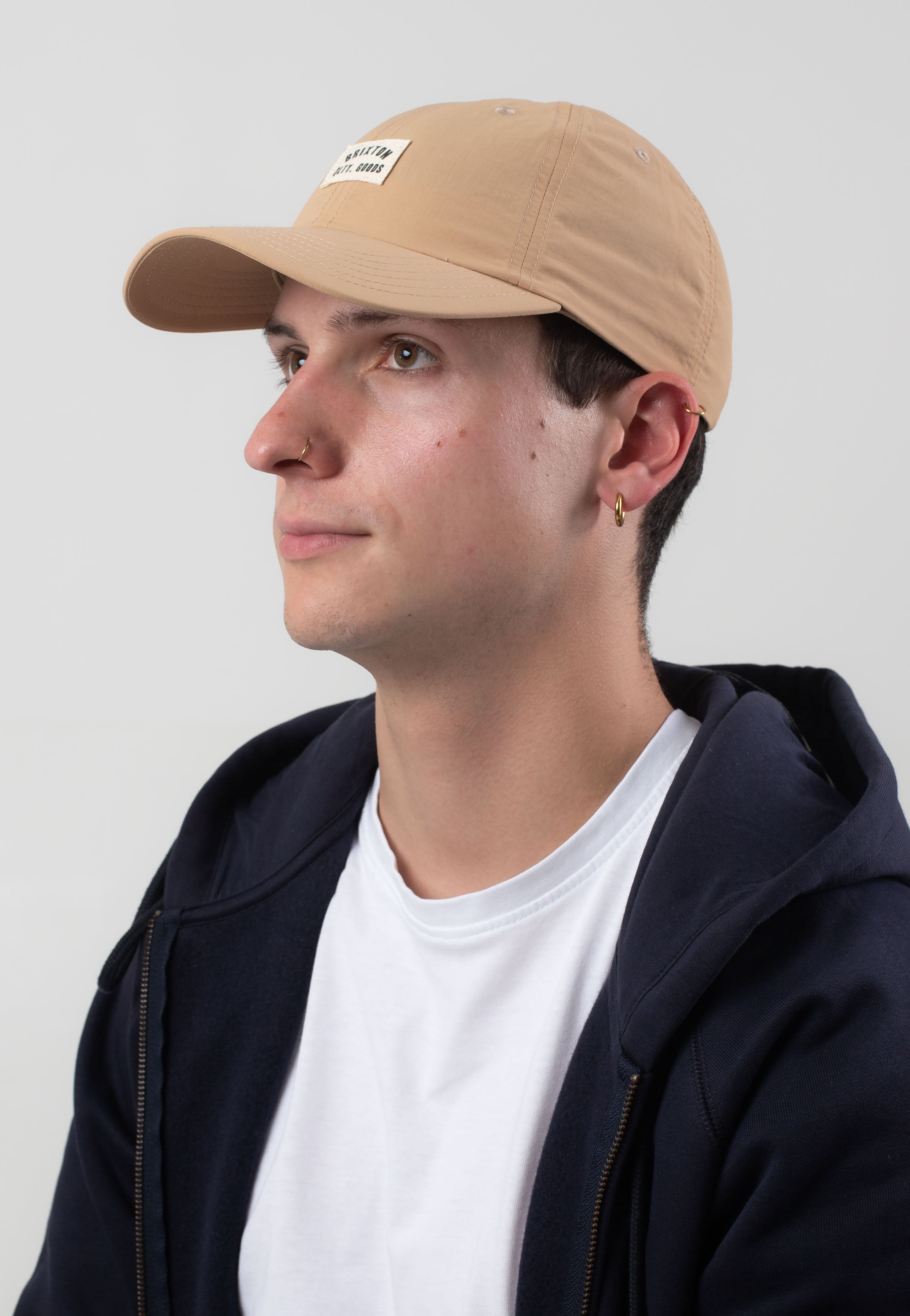 Brixton - Woodburn Sand Nylon - Cap | Neutral-Image