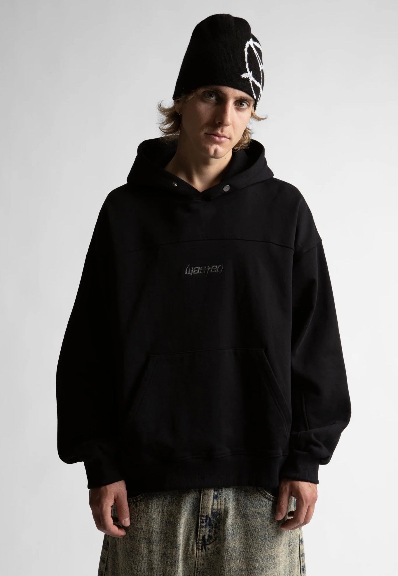 Wasted Paris - Curse Reversible Brow Black - Beanie | Neutral-Image