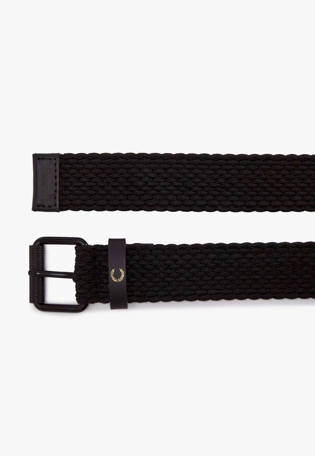 Fred Perry Woven Elastic Black Riem | Neutral-Image