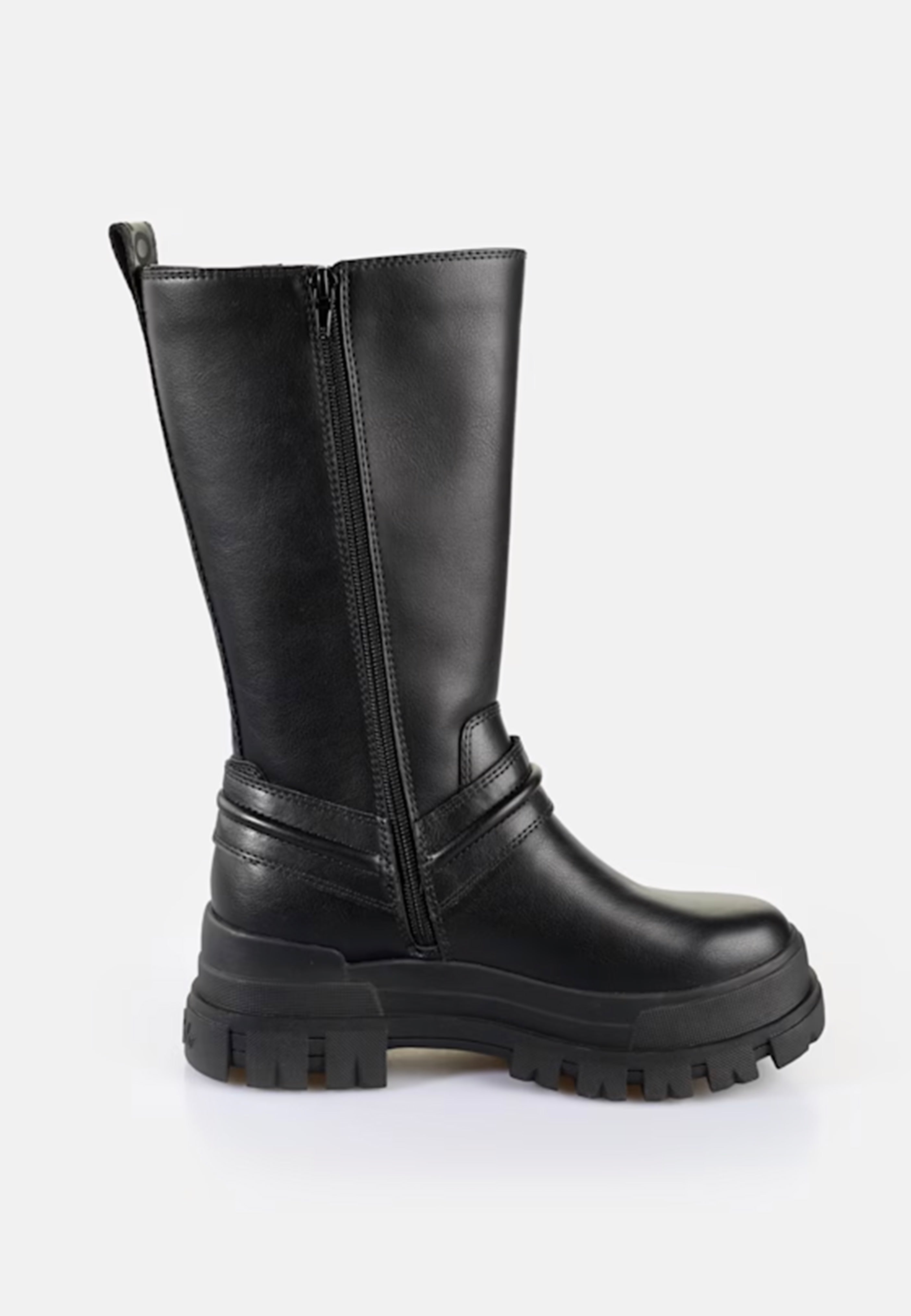 Buffalo - Aspha Biker Boot Hi Vegan Nappa Black - Girl Shoes | Women-Image