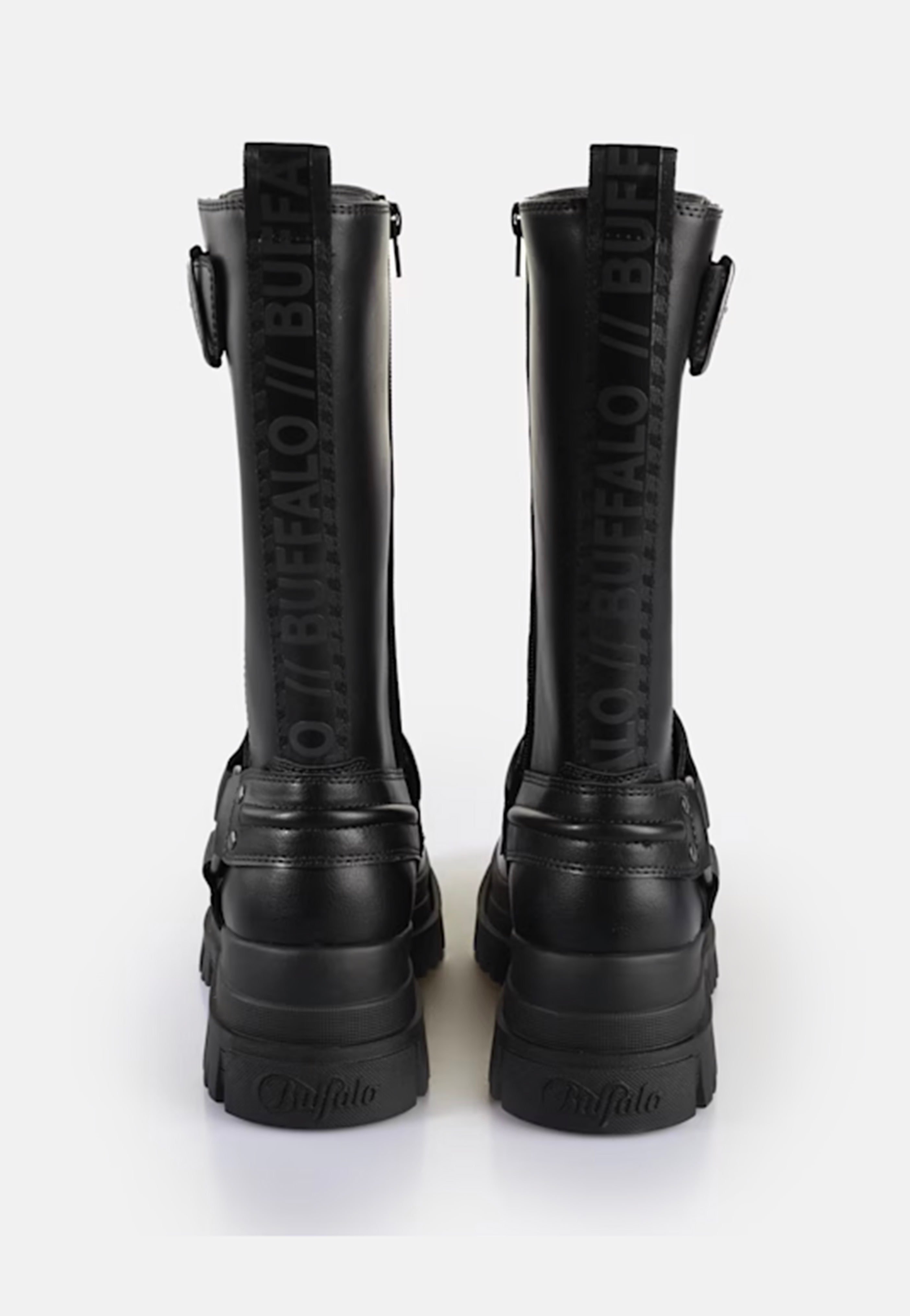 Buffalo - Aspha Biker Boot Hi Vegan Nappa Black - Girl Shoes | Women-Image