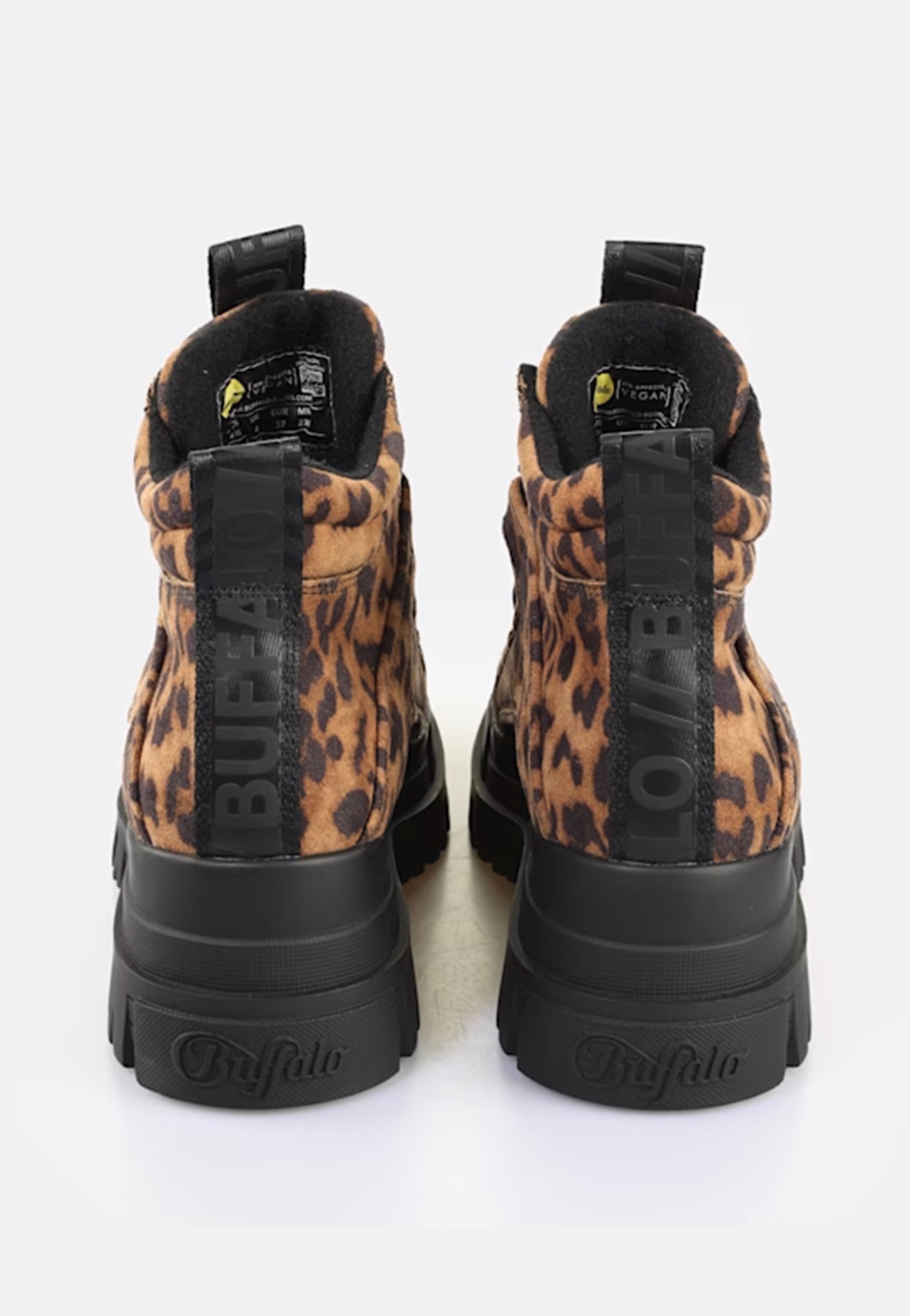 Buffalo - Aspha N Mid Black/Beige Leo - Girl Shoes | Women-Image
