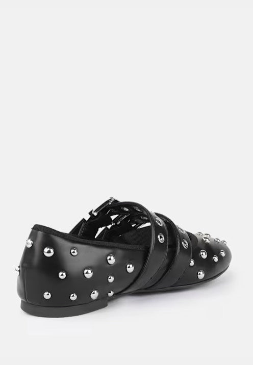 Buffalo - Daphne Stud Vegan Nappa Black - Girl Sandals | Women-Image