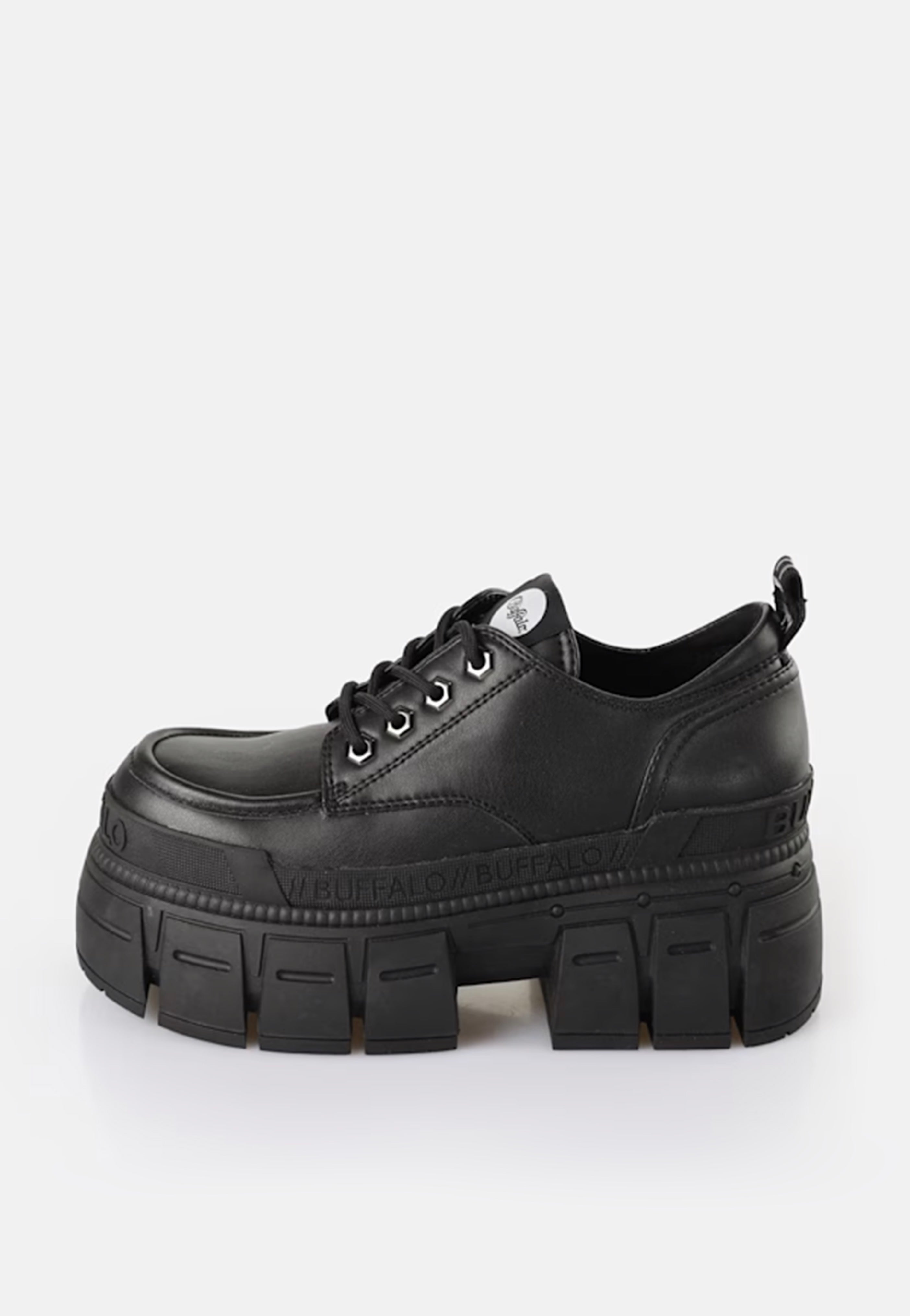 Buffalo - Gospher Lace Up CS Vegan Nappa Black - Girl Shoes | Women-Image