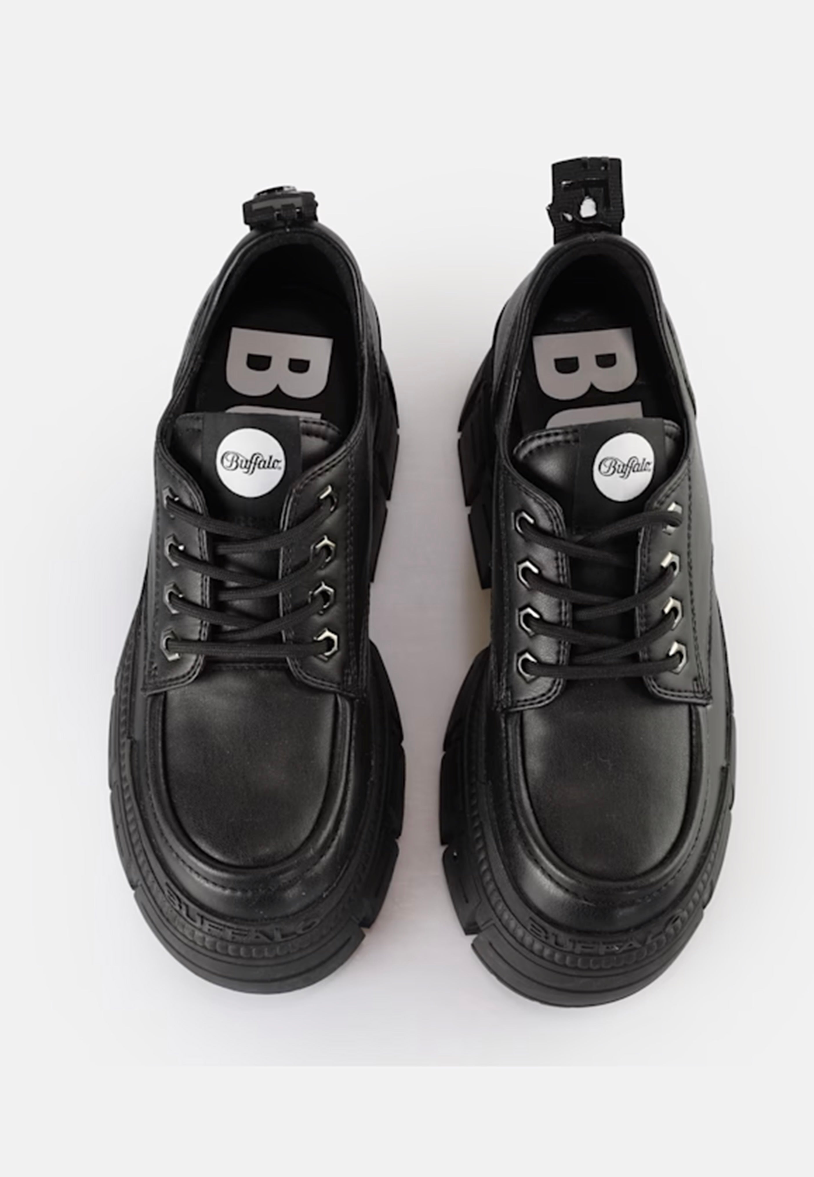 Buffalo - Gospher Lace Up CS Vegan Nappa Black - Girl Shoes | Women-Image