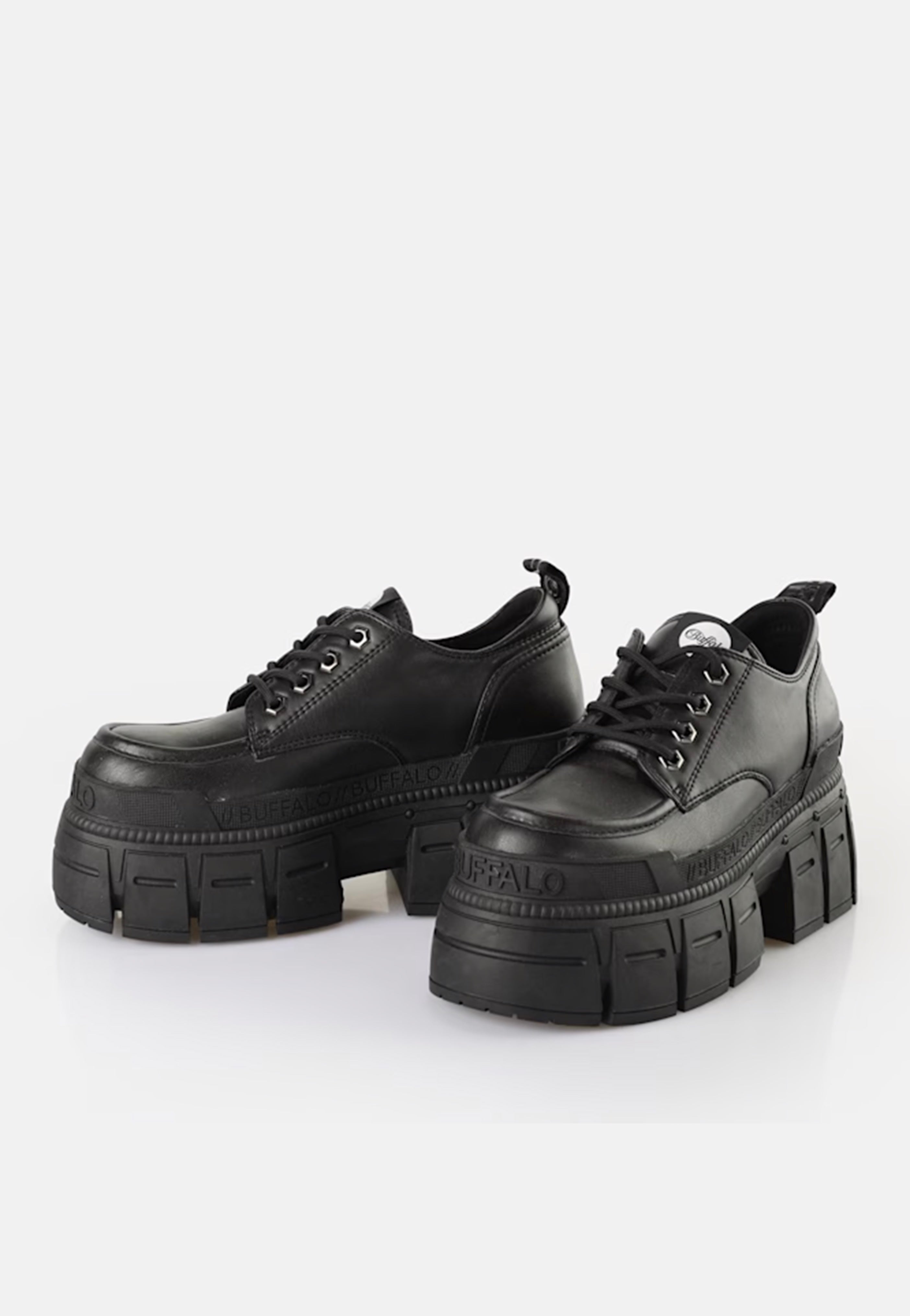 Buffalo - Gospher Lace Up CS Vegan Nappa Black - Girl Shoes | Women-Image