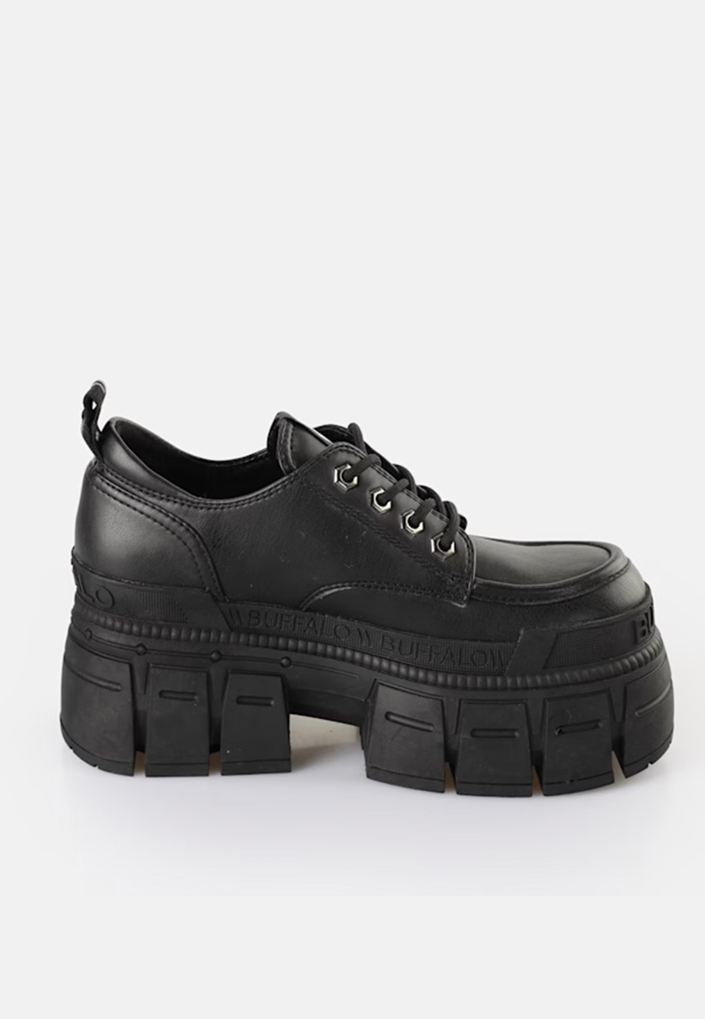 Buffalo - Gospher Lace Up CS Vegan Nappa Black - Girl Shoes | Women-Image
