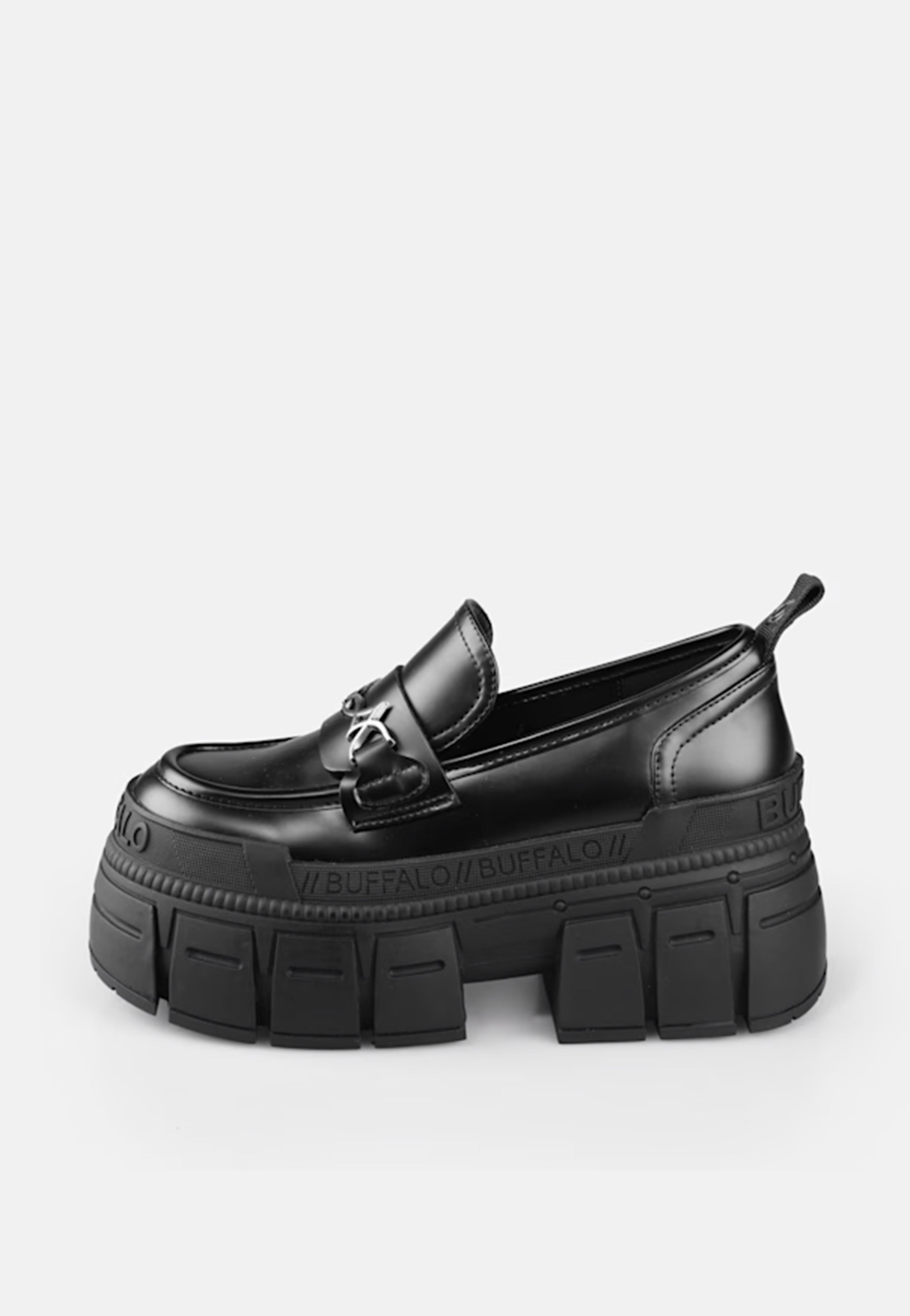 Buffalo - Gospher Loafer Tribal Vegan Box Black - Girl Shoes | Women-Image