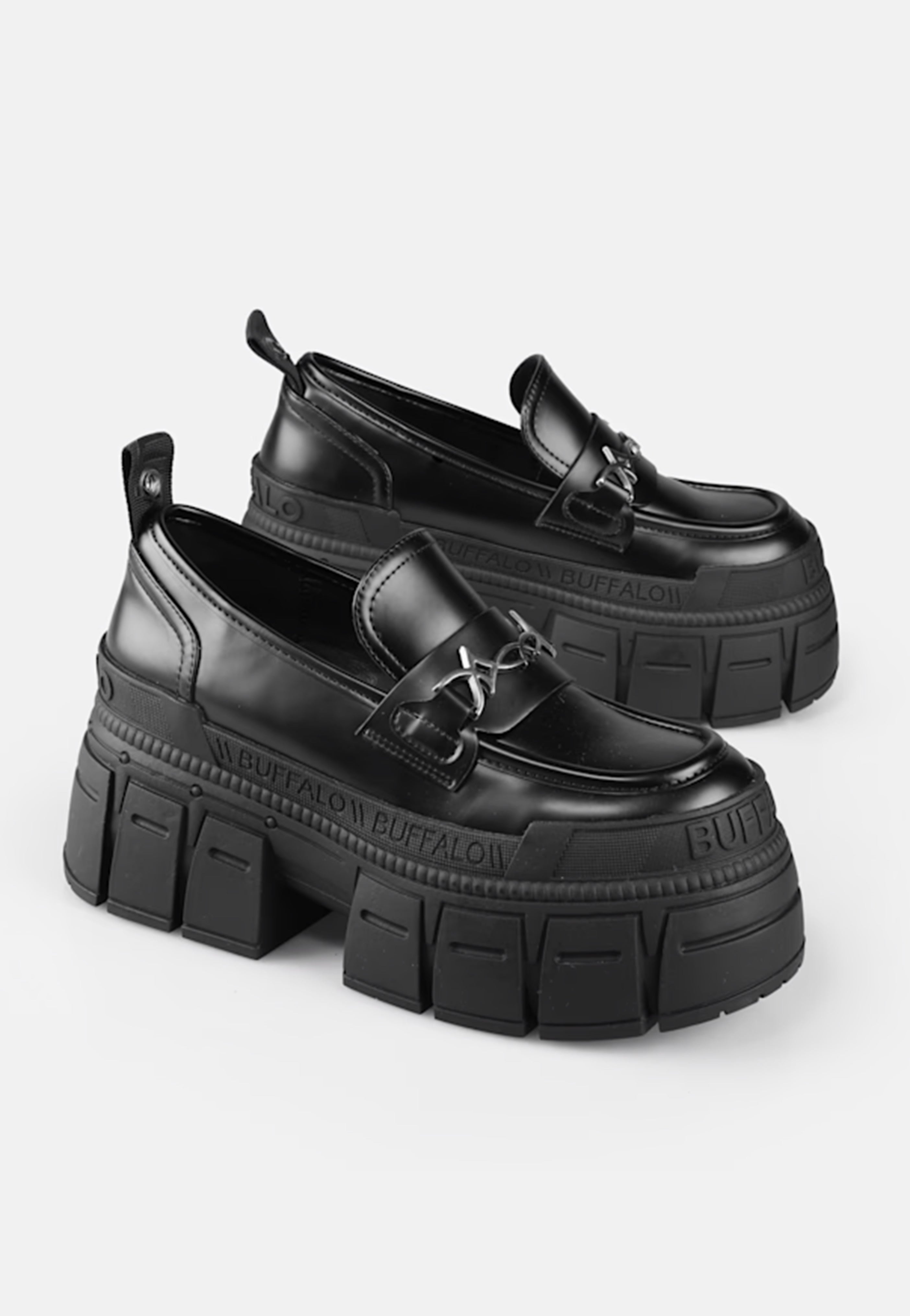 Buffalo - Gospher Loafer Tribal Vegan Box Black - Girl Shoes | Women-Image