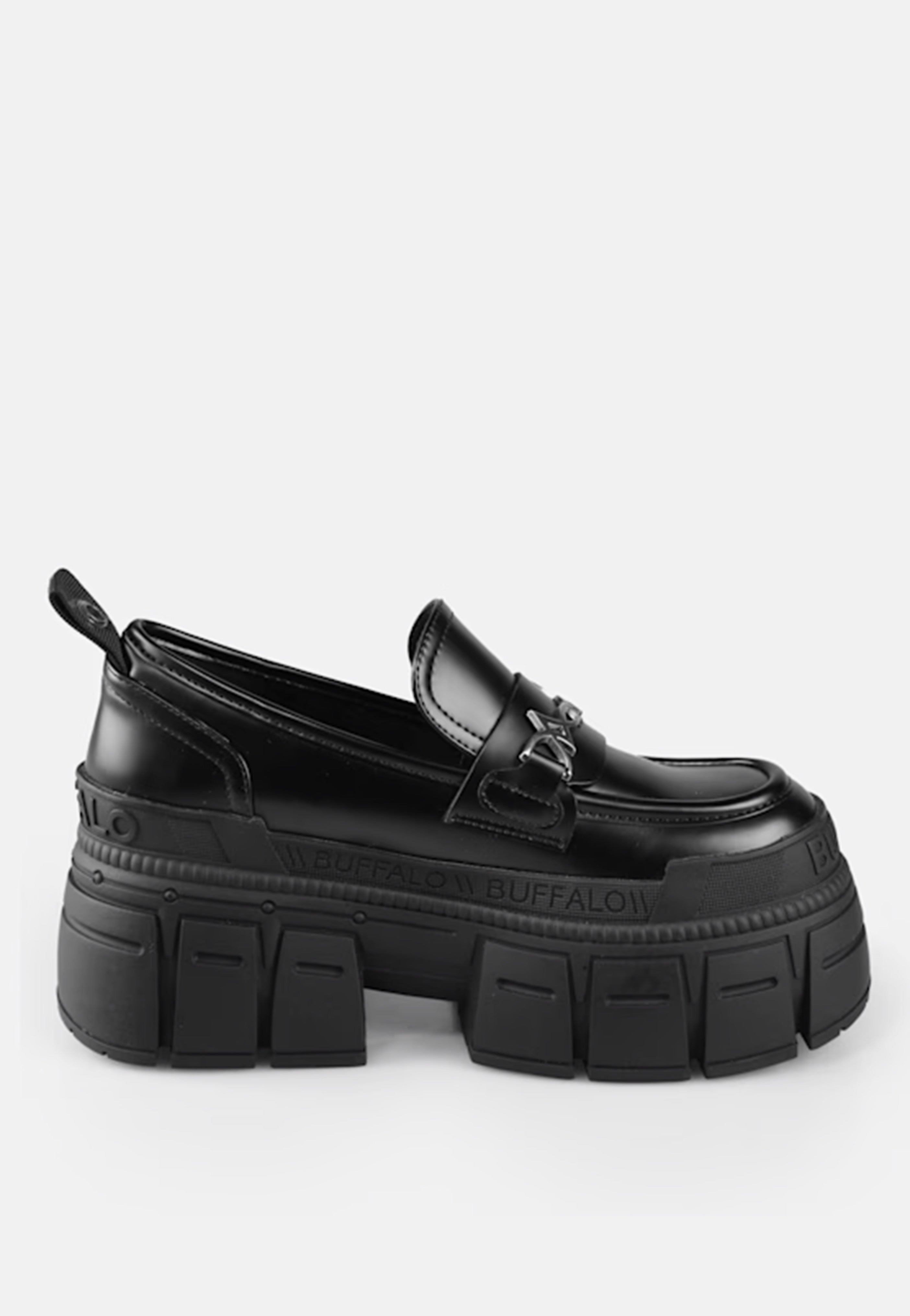 Buffalo - Gospher Loafer Tribal Vegan Box Black - Girl Shoes | Women-Image