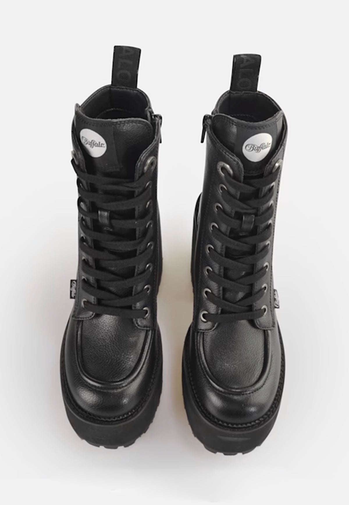 Buffalo Killah Lace Up Mid Vegan Nappa Black Dámské boty | Women-Image