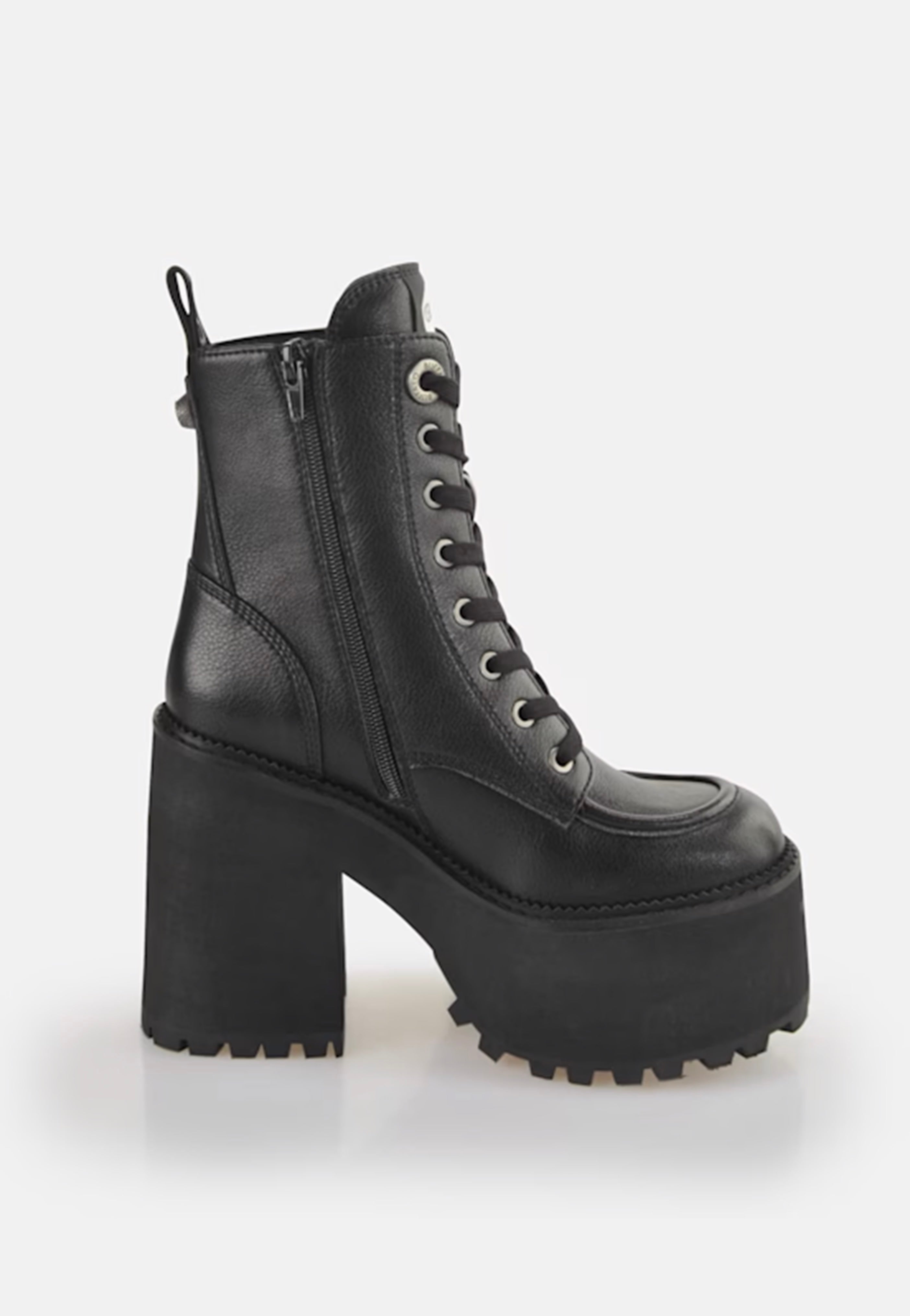 Buffalo - Killah Lace Up Mid Vegan Nappa Black - Girl Shoes | Women-Image