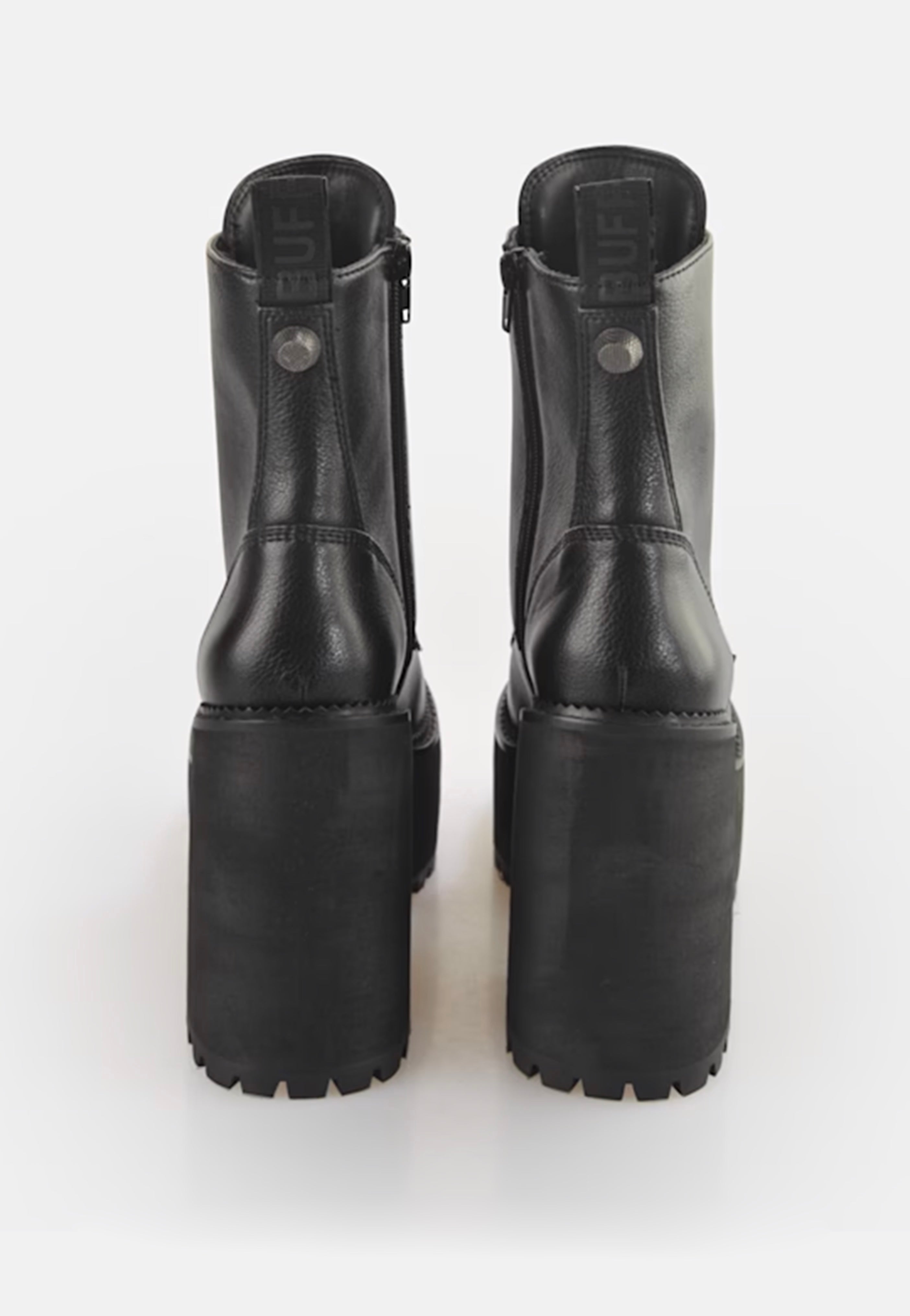 Buffalo - Killah Lace Up Mid Vegan Nappa Black - Girl Shoes | Women-Image