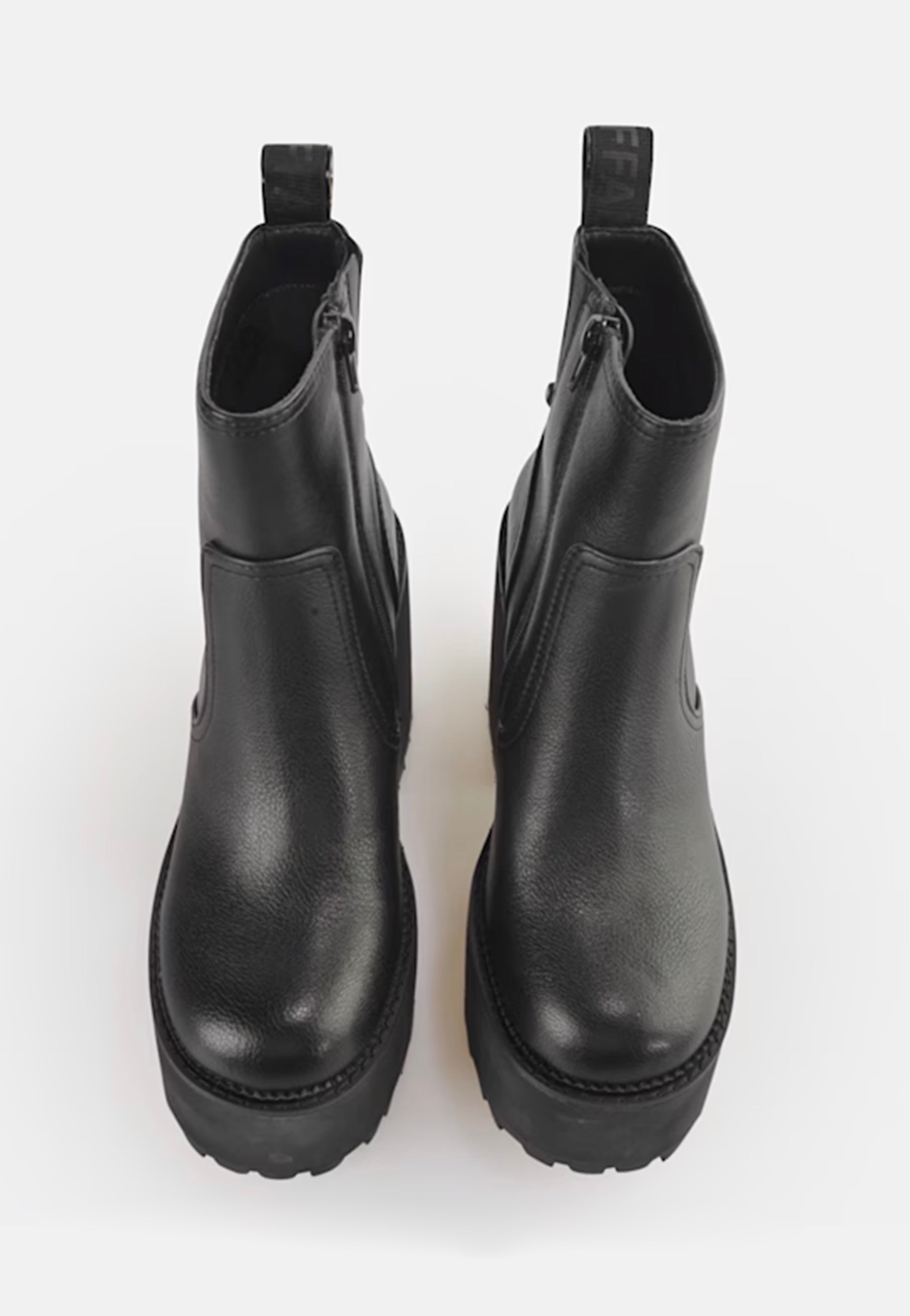 Buffalo - Killah Zip Boot Mid Vegan Nappa Black - Damskie buty