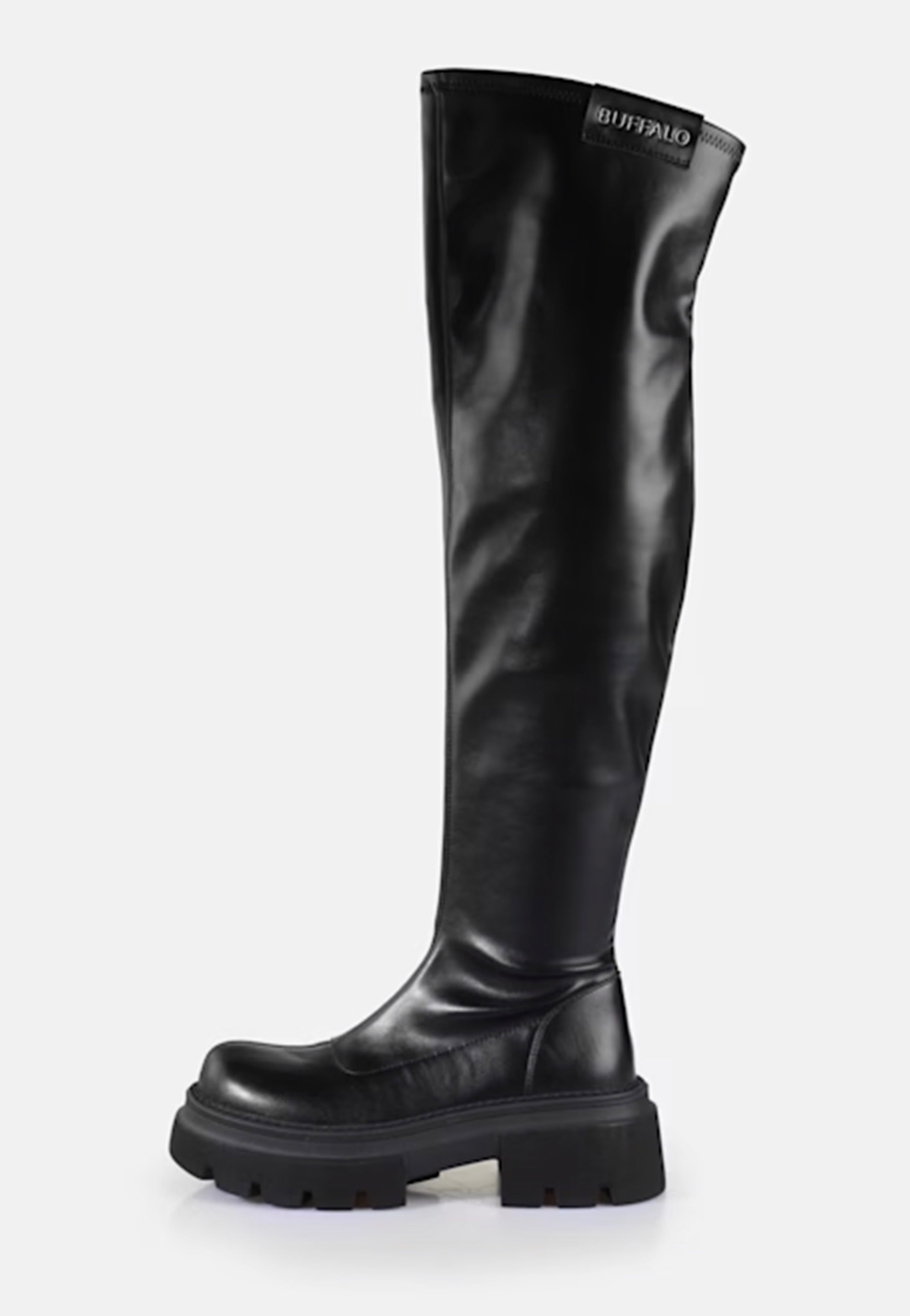 Buffalo - Mave Overknee Vegan Nappa Black - Girl Shoes | Women-Image