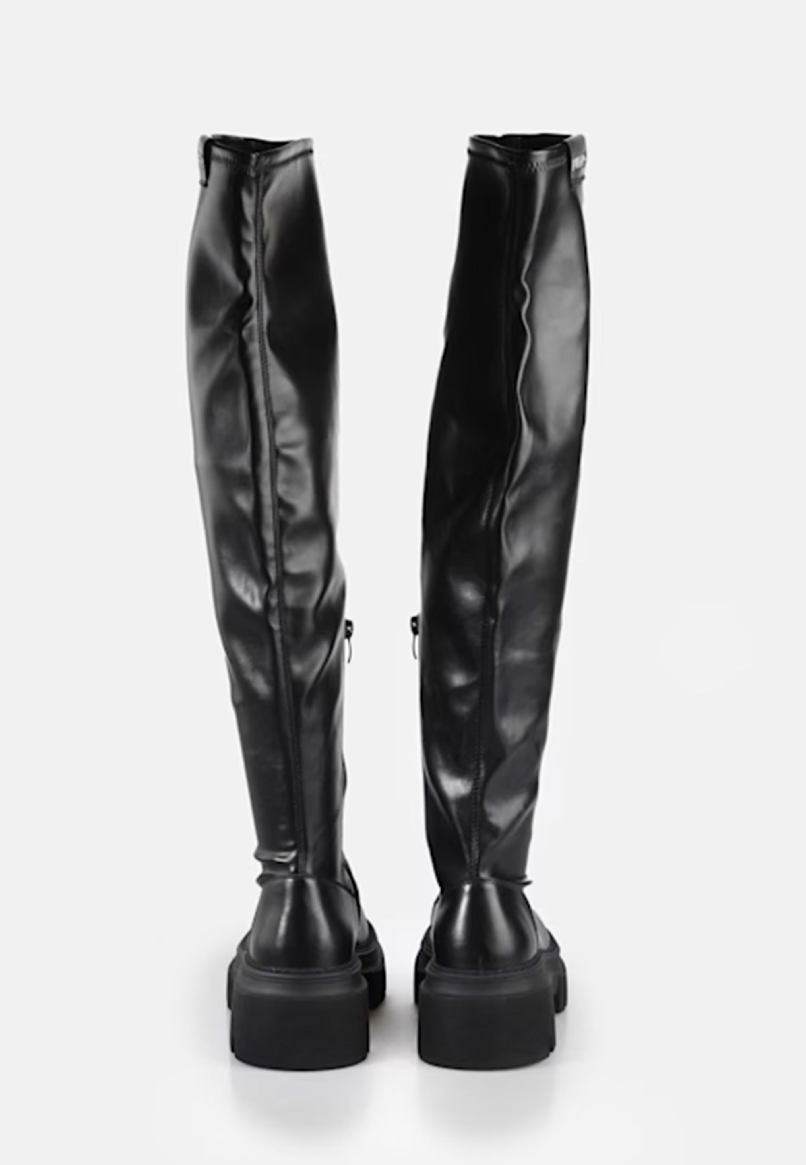 Buffalo - Mave Overknee Vegan Nappa Black - Girl Shoes | Women-Image