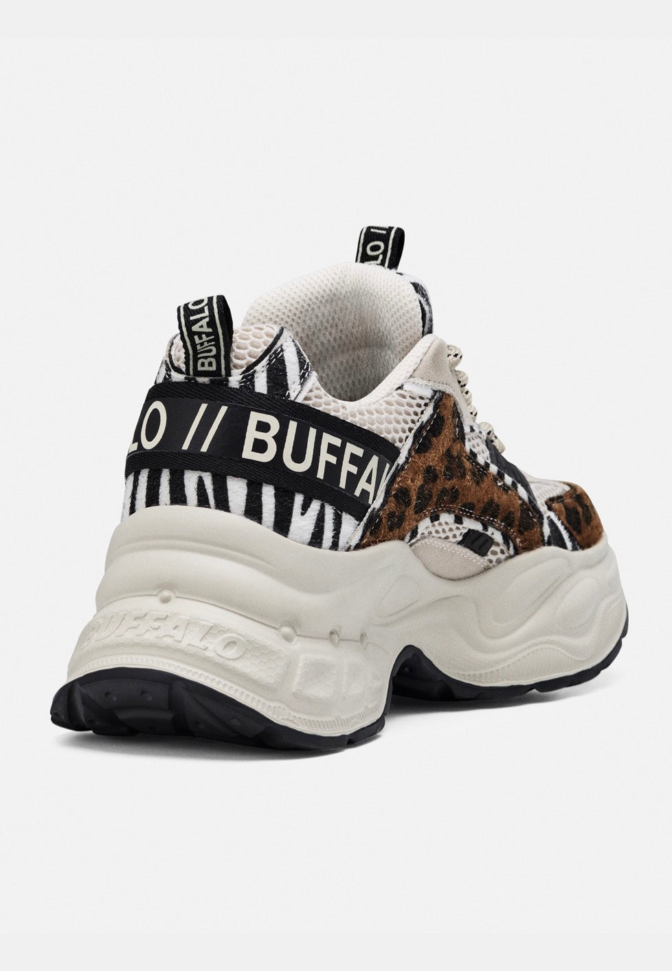 Buffalo - Yuno One Vegan Beige Animal Mix - Girl Shoes | Women-Image