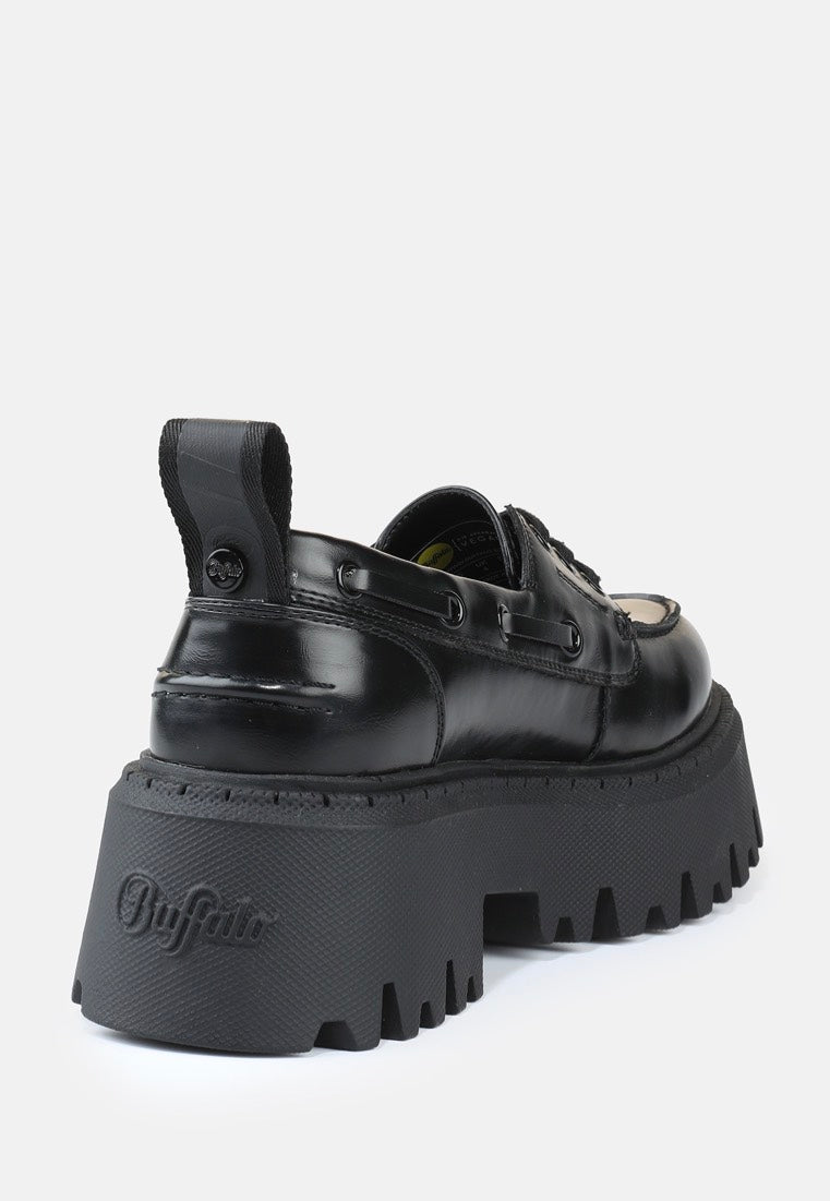 Buffalo - Aspen Boat Vegan Nappa Black - Girl Shoes | Women-Image