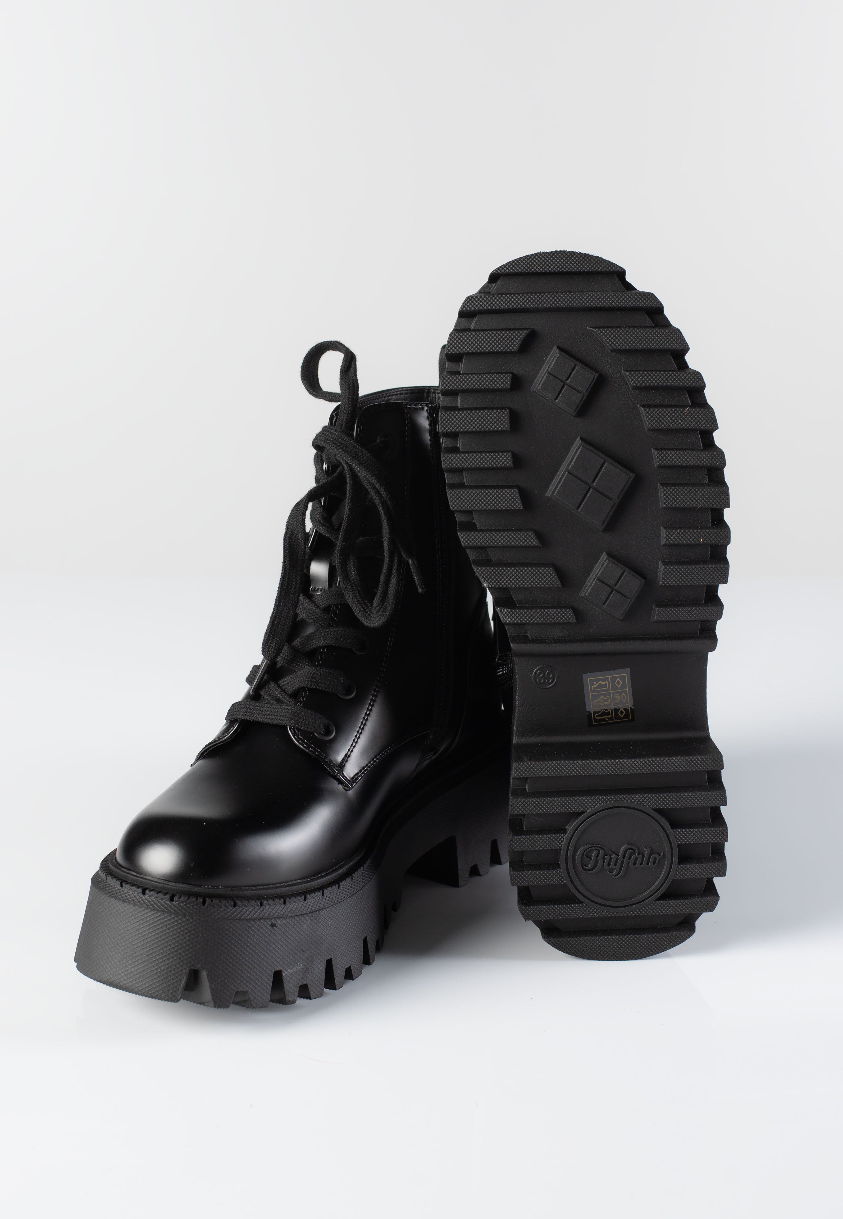 Buffalo - Aspen Lace Up Black - Girl Shoes | Women-Image