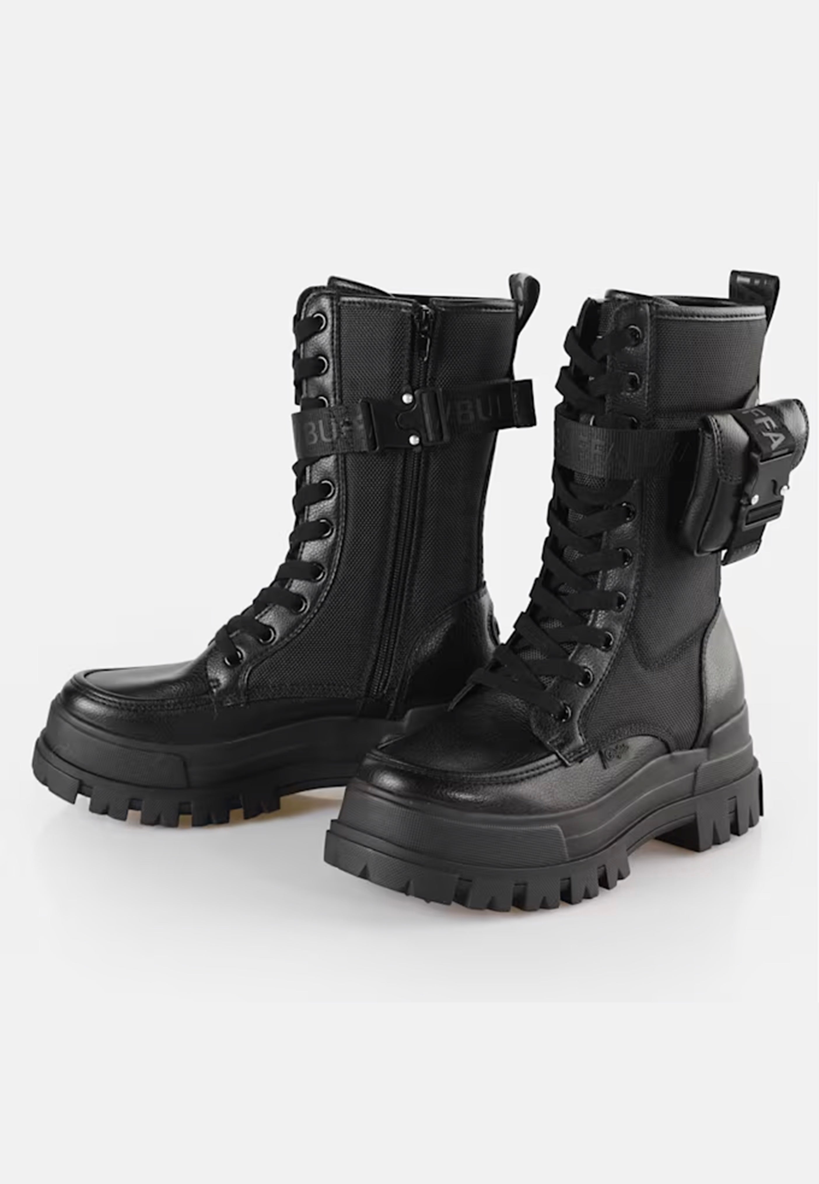 Buffalo Aspha Com Hi Vegan Black - Girl Shoes | Impericon