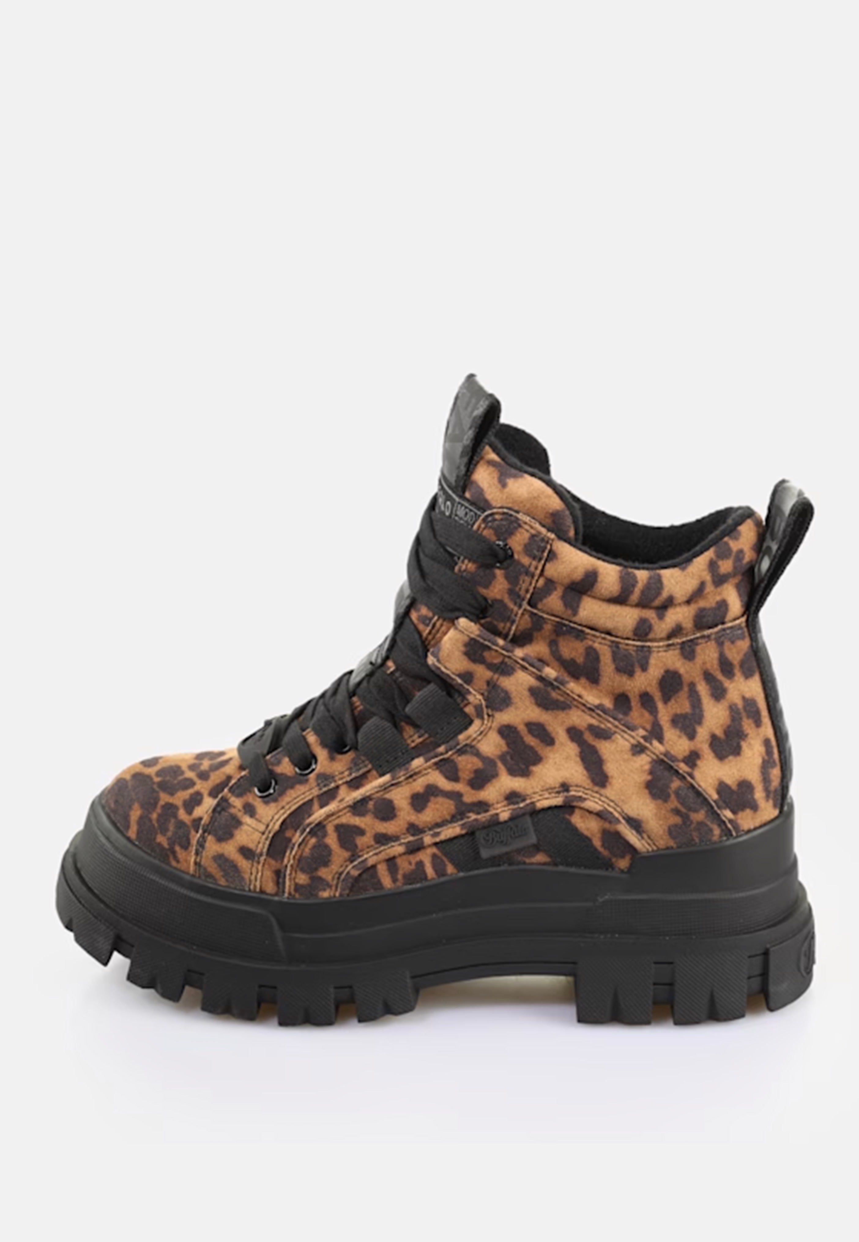 Buffalo - Aspha N Mid Black/Beige Leo - Girl Shoes | Women-Image
