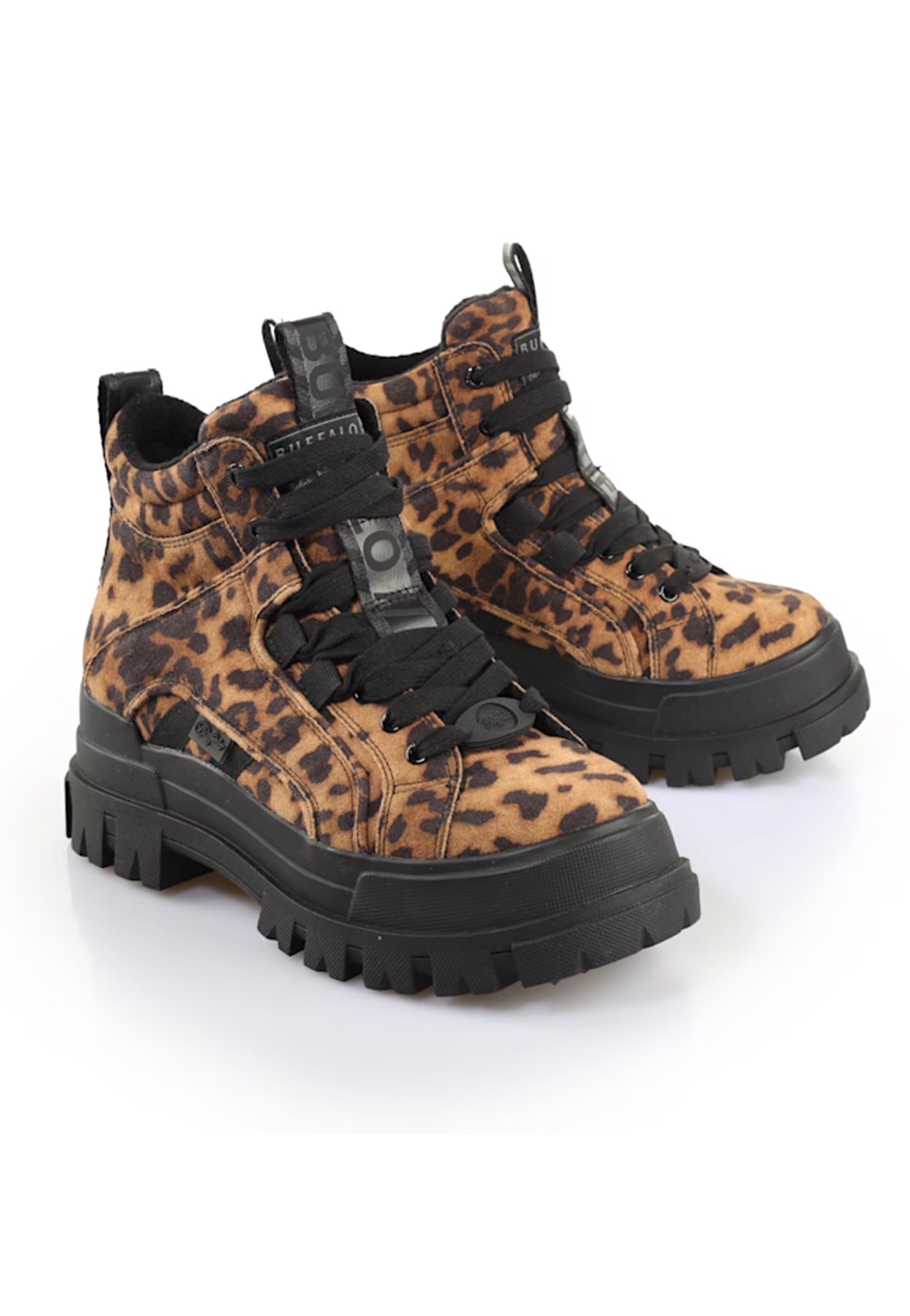 Buffalo - Aspha N Mid Black/Beige Leo - Girl Shoes | Women-Image